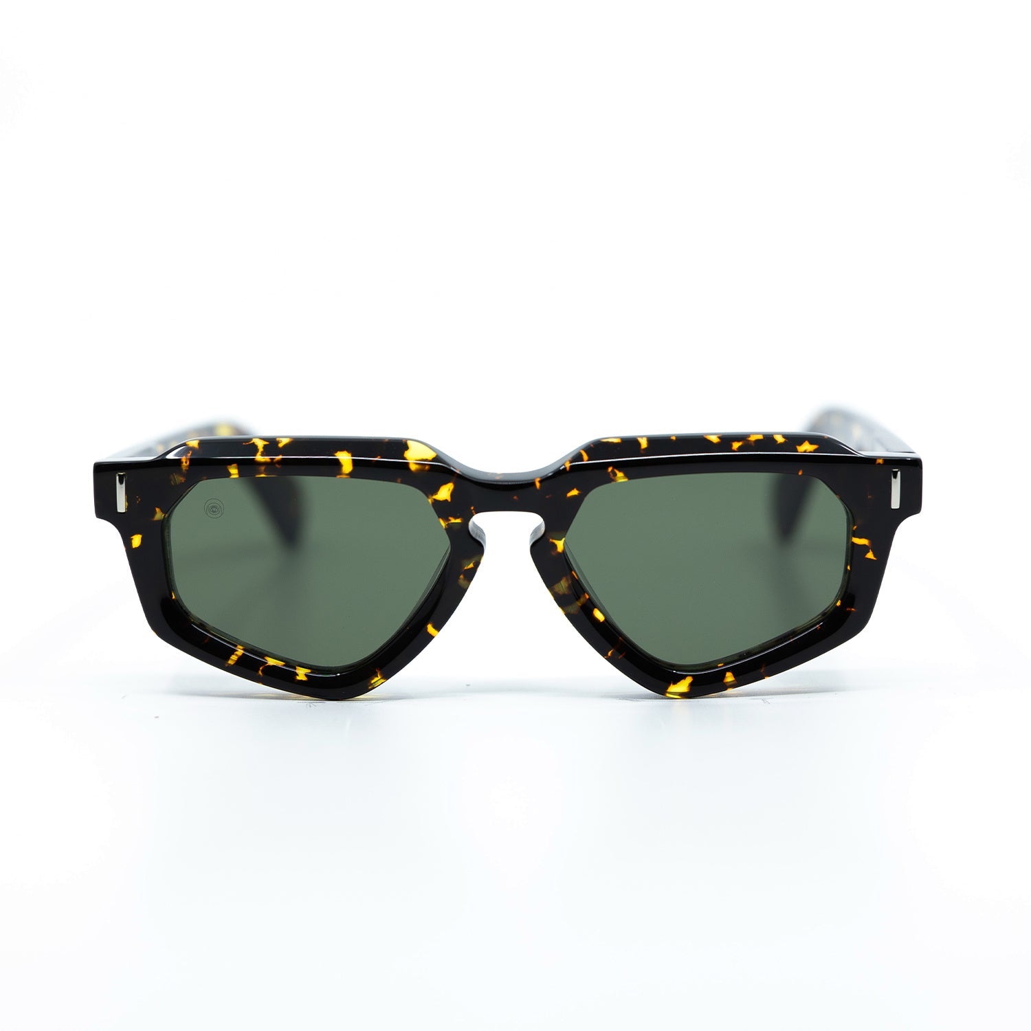 Avitio Sunglasses with Havana Frame & Green Lens