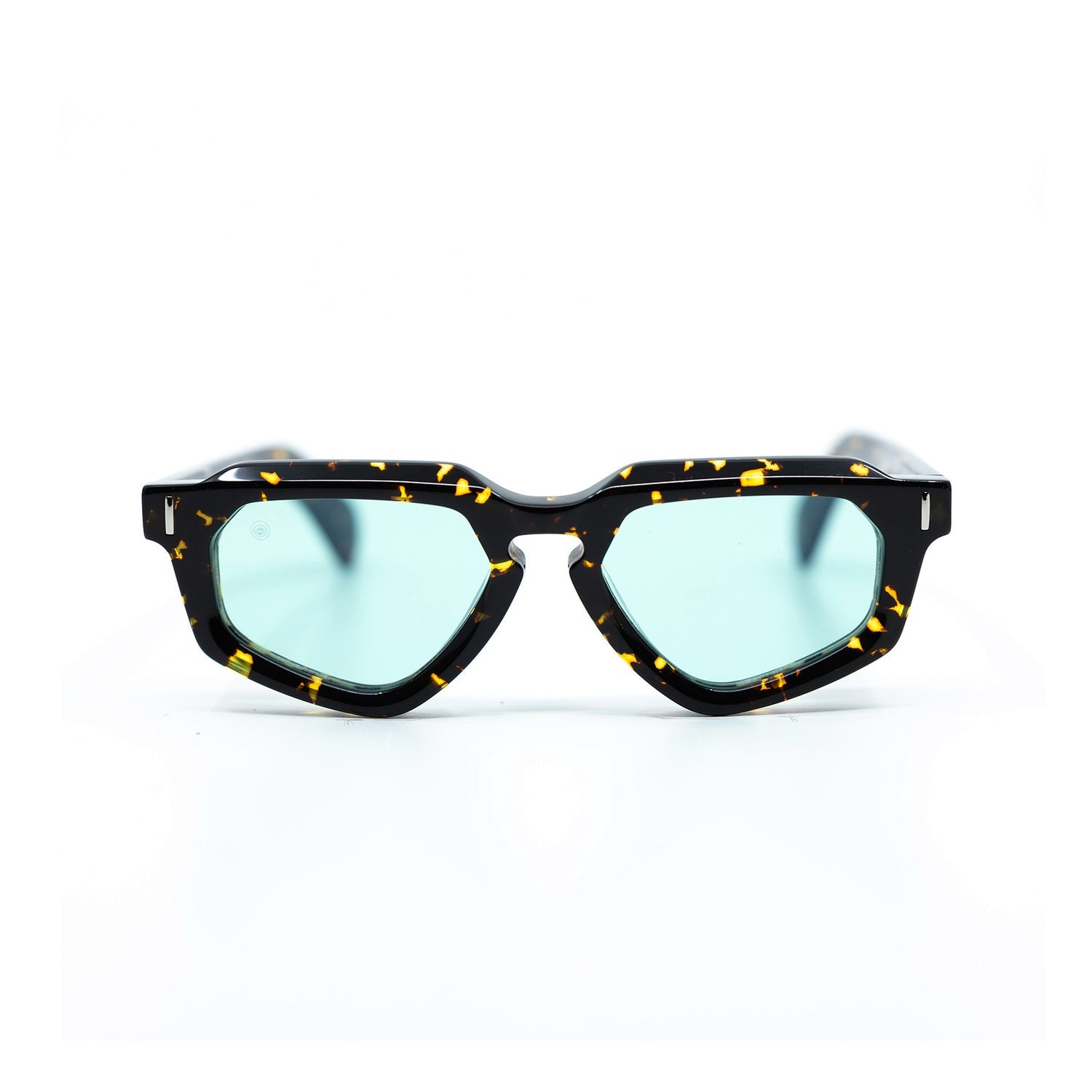 Avitio Sunglasses with Havana Frame & Aqua Lens