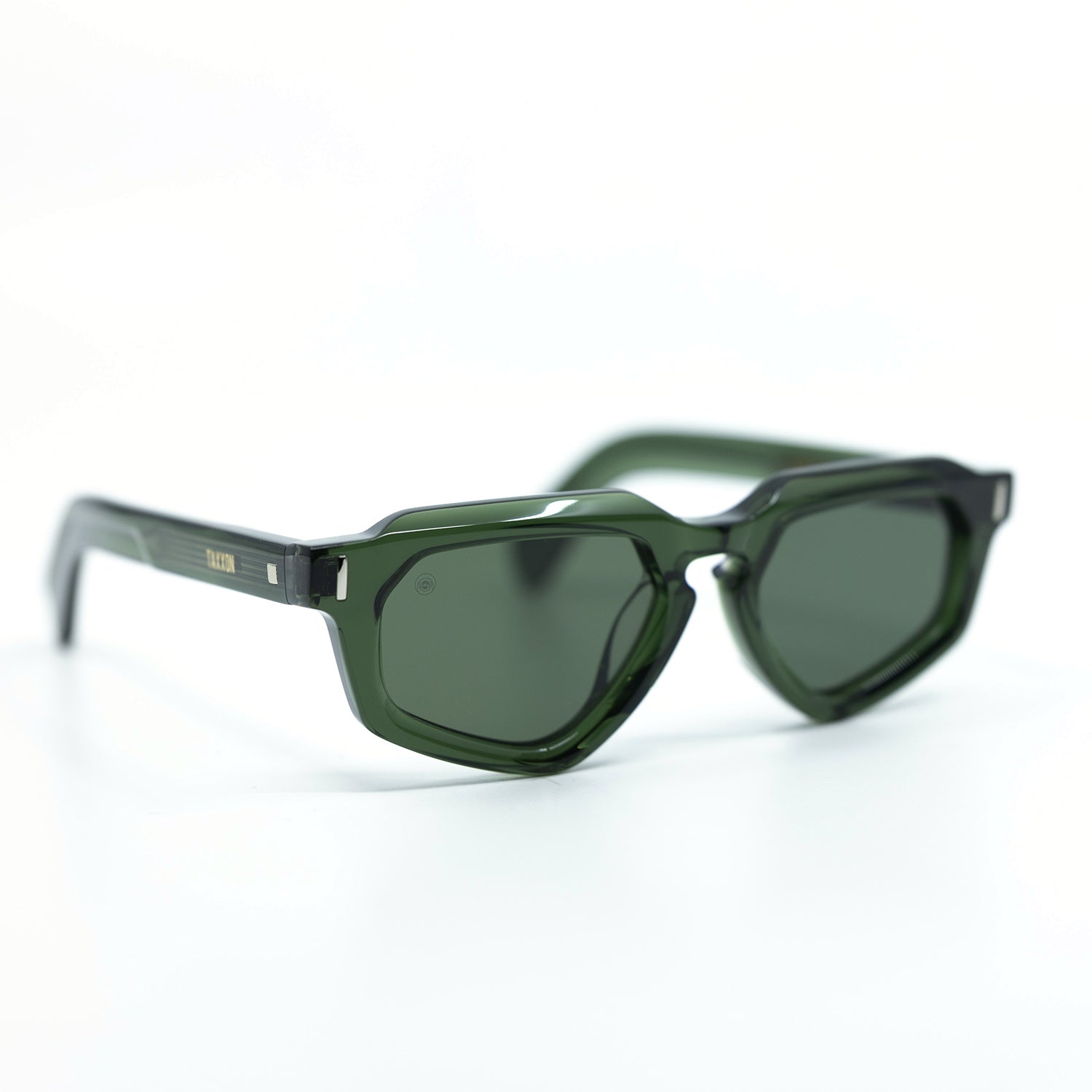 Avitio Sunglasses with Olive Frame & Green Lens