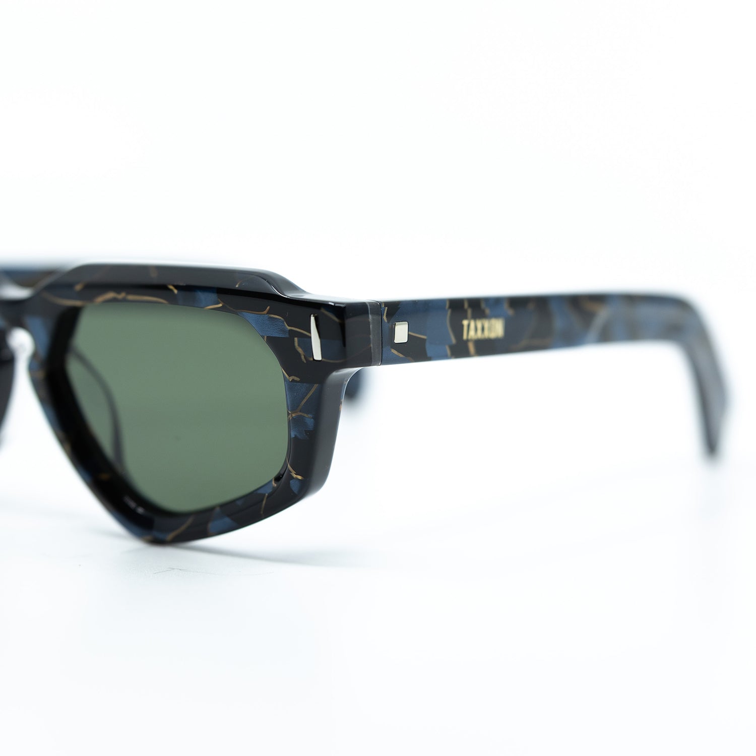 Avitio Sunglasses with Azurite Frame & Green Lens