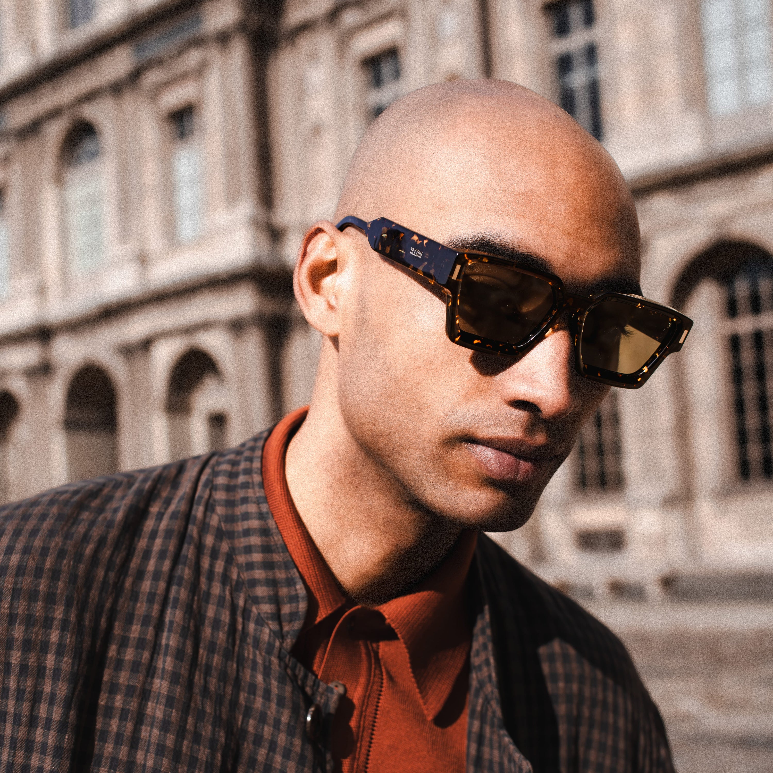 008 Sunglasses with Tortoise Frame & Green Lens