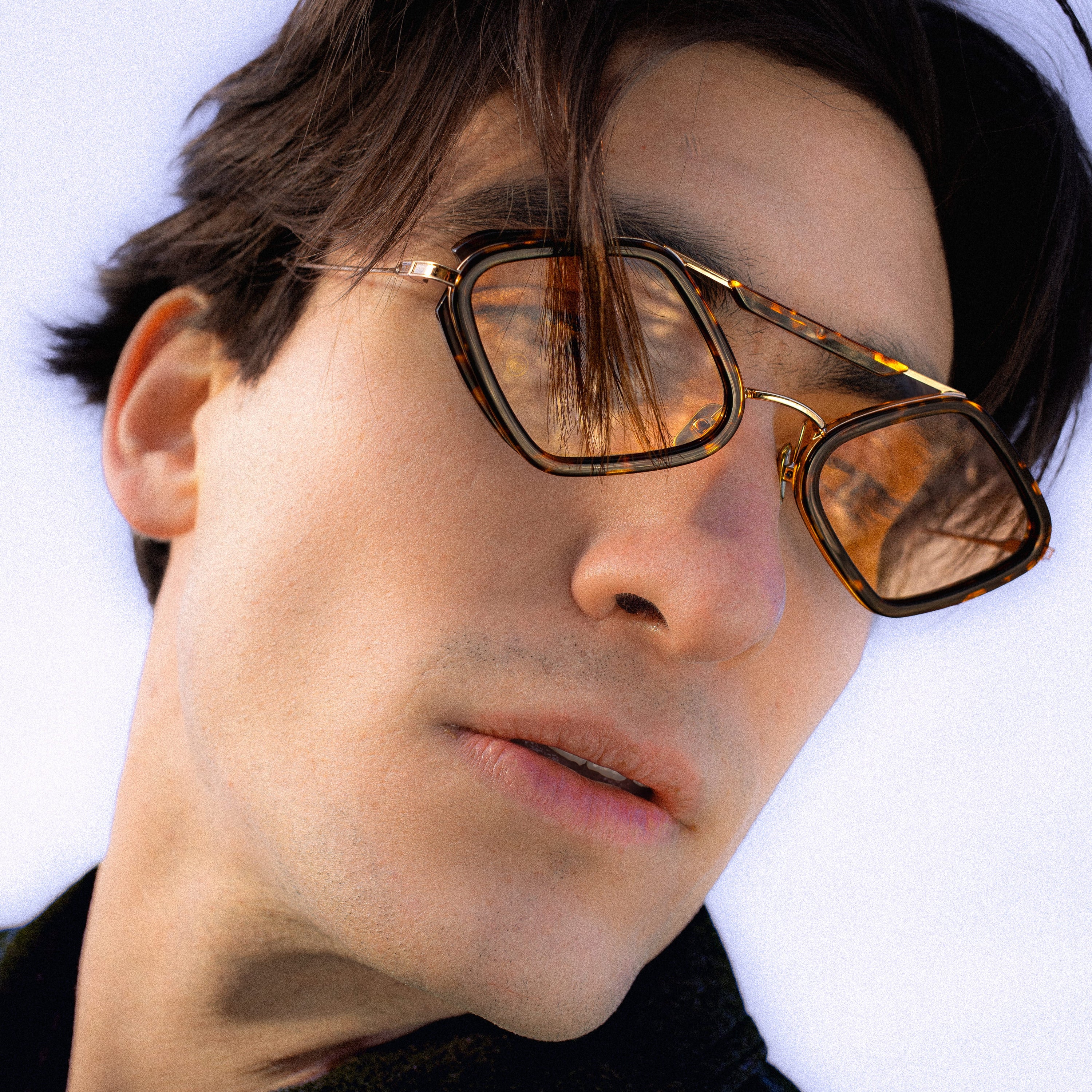 Milo Sunglasses with Havana Frame & Orange Lens