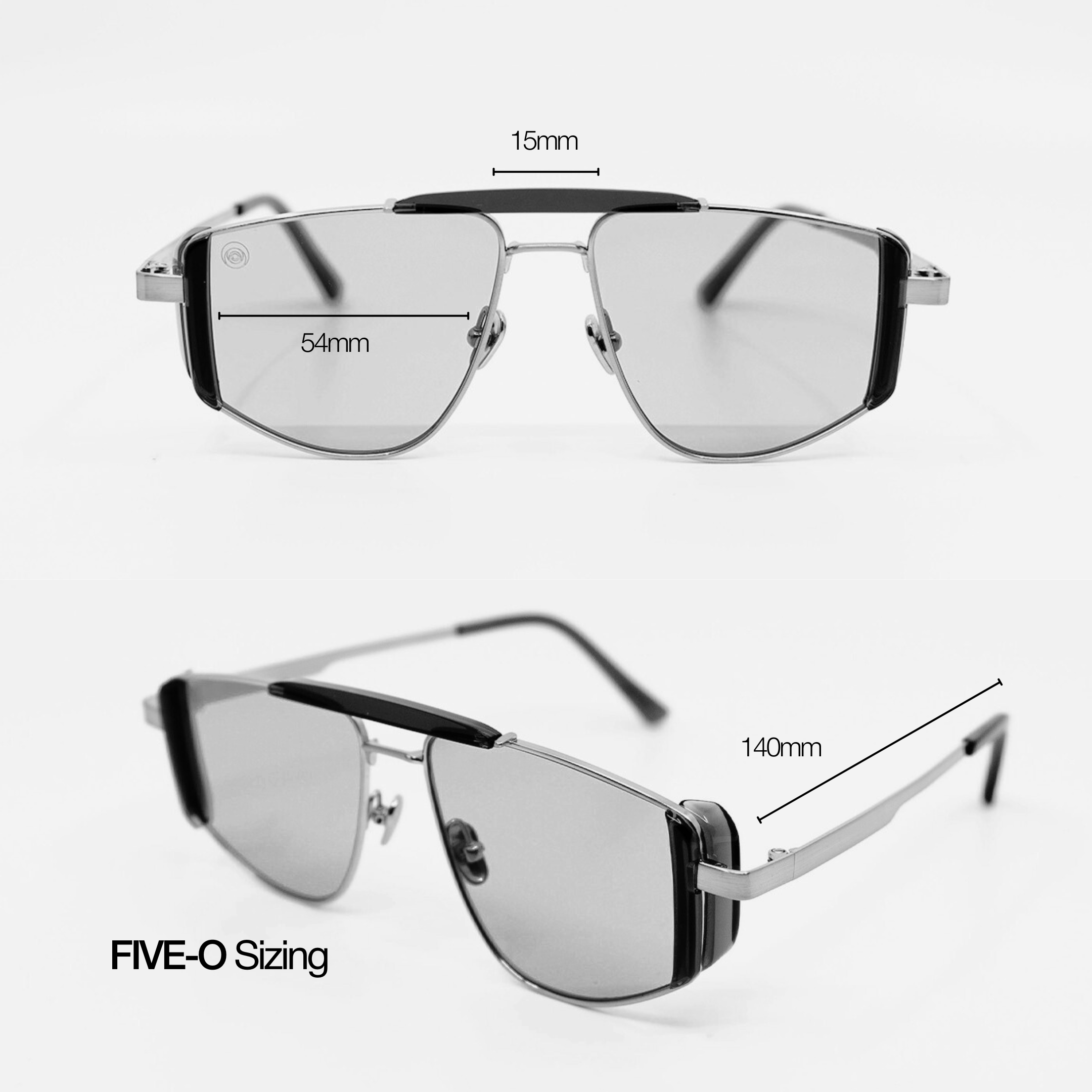 Five-O Sunglasses with Havana Frame & Orange Lens