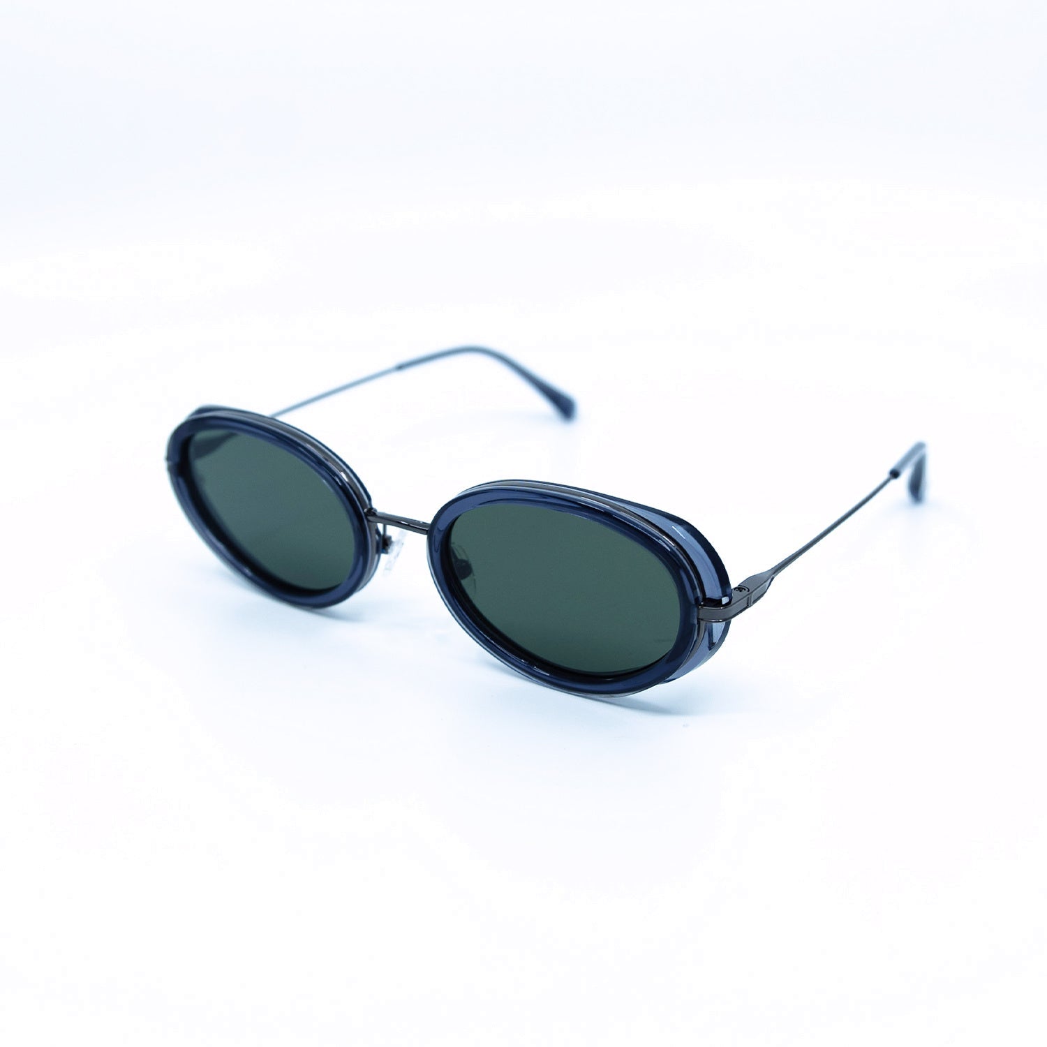Gala Sunglasses with Ash Frame & Green Lens