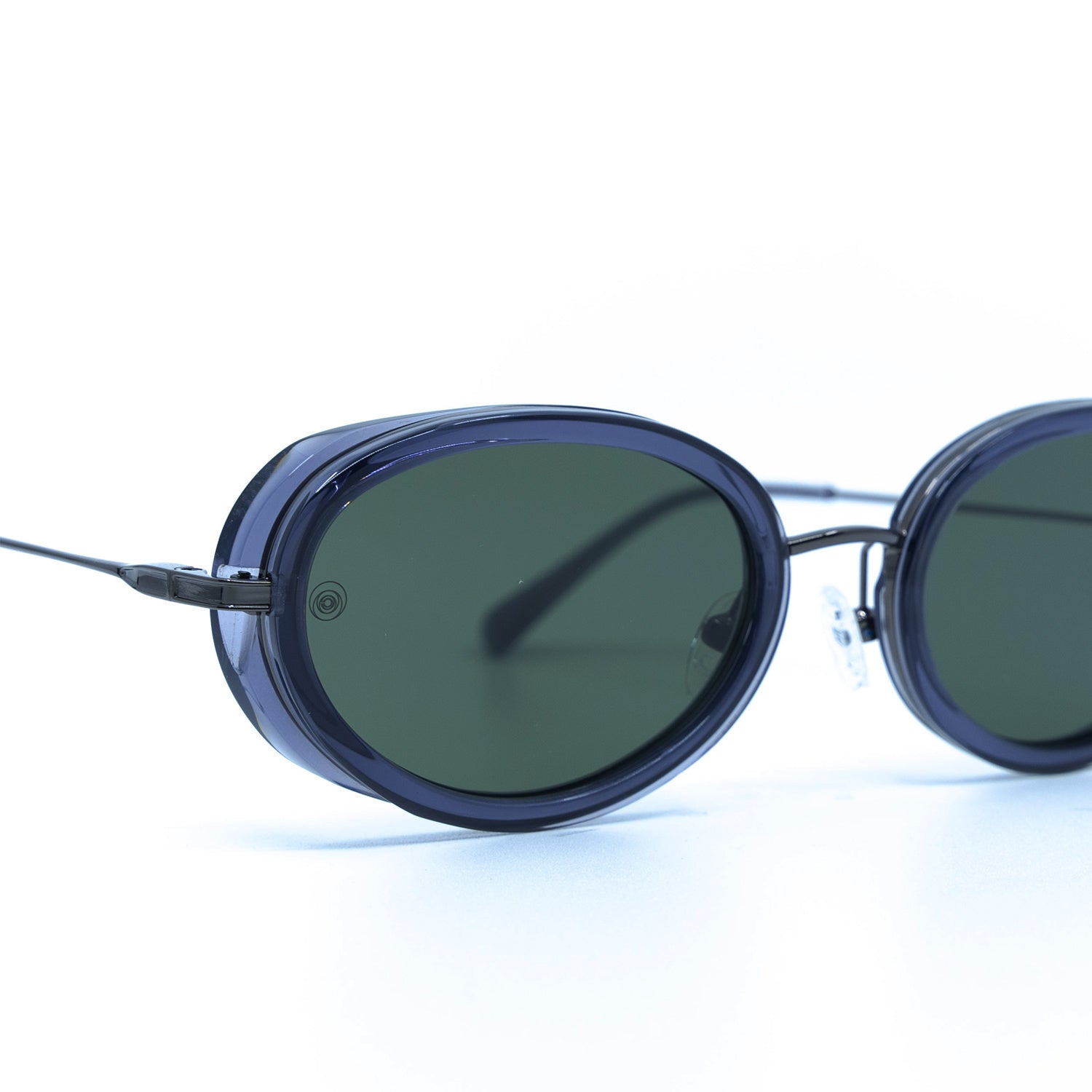 Gala Sunglasses with Ash Frame & Green Lens