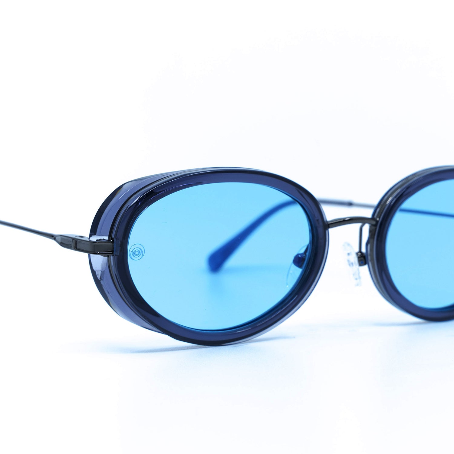 Gala Sunglasses with Ash Frame & Light Blue Lens