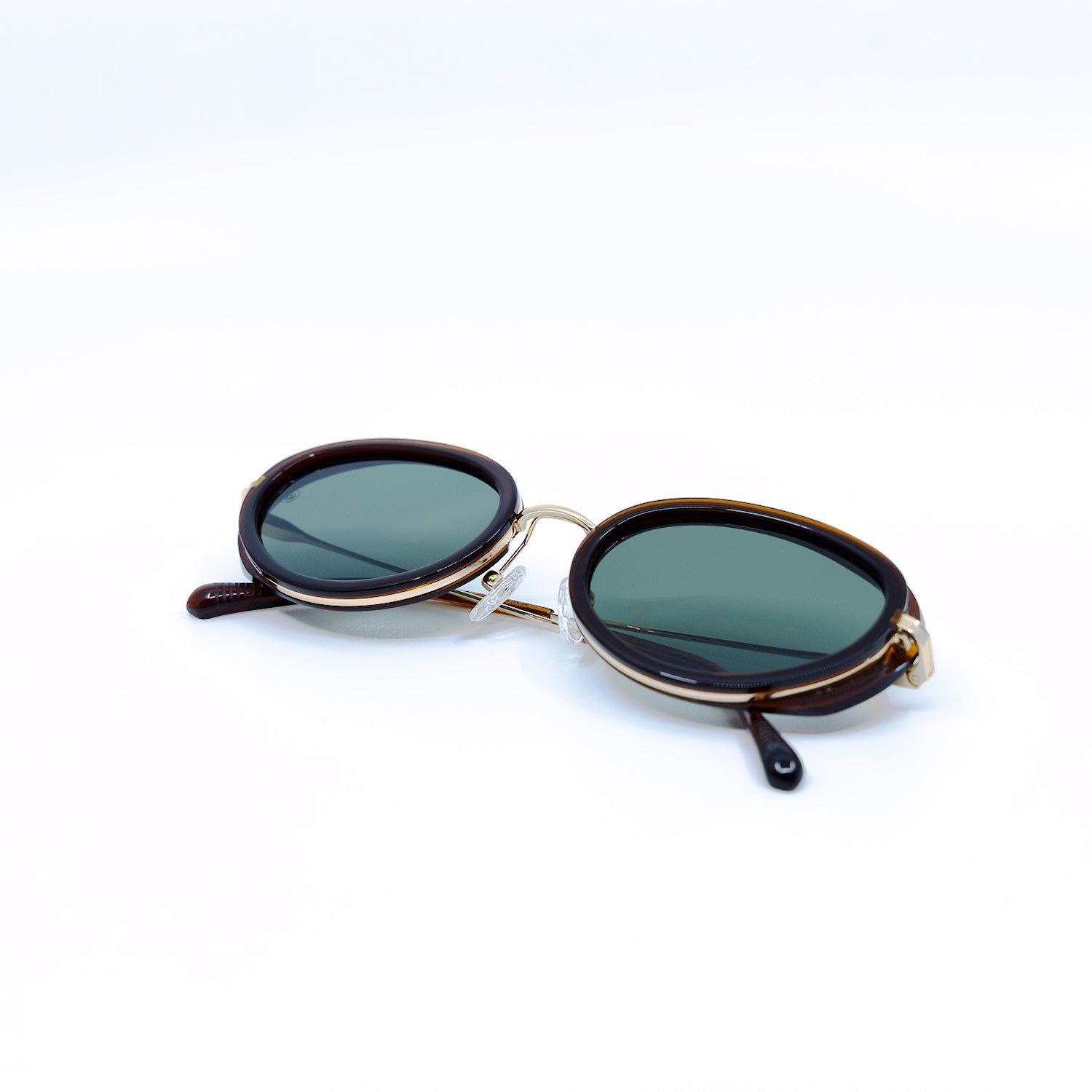 Gala Sunglasses with Brown Frame & Green Lens