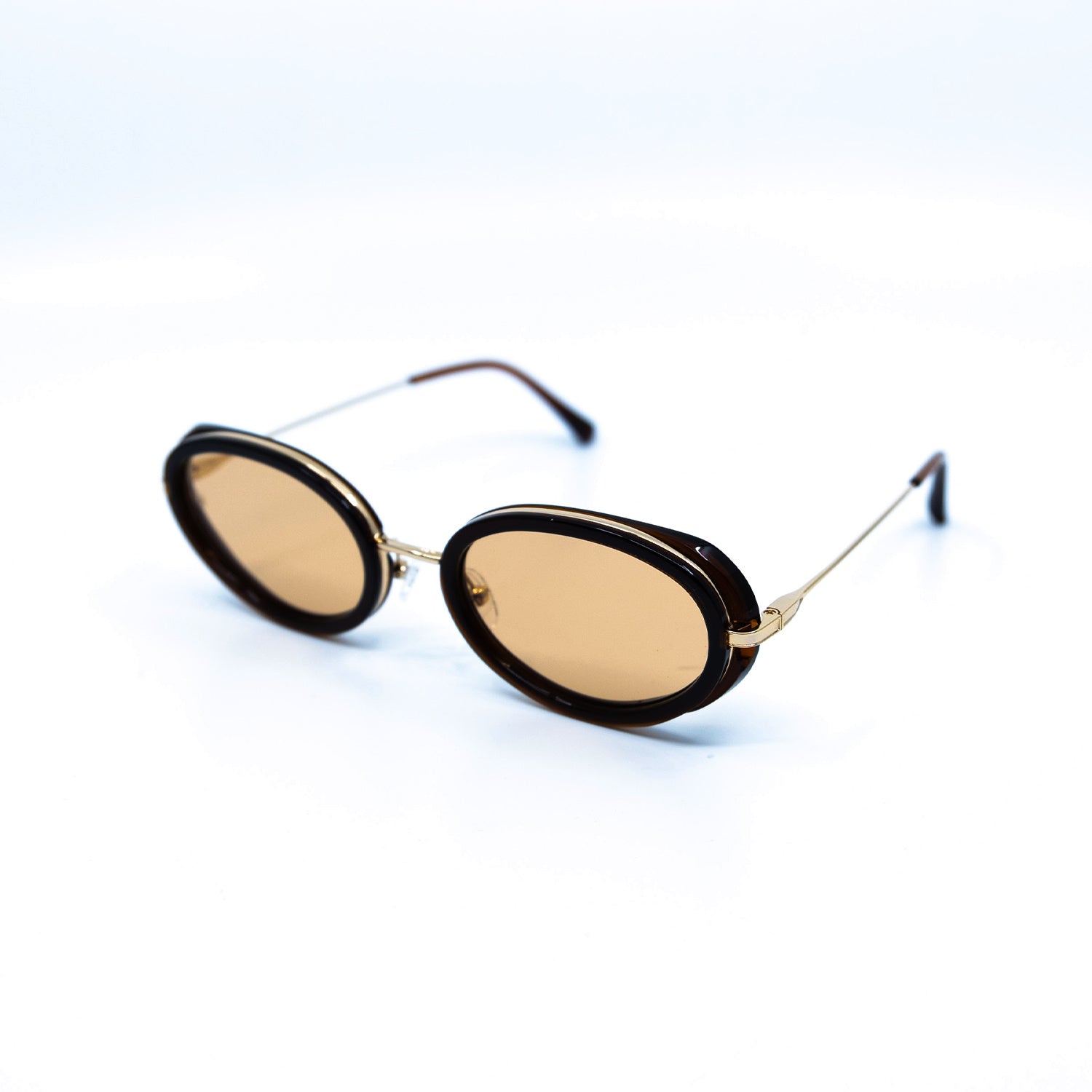 Gala Sunglasses with Brown Frame & Orange Lens