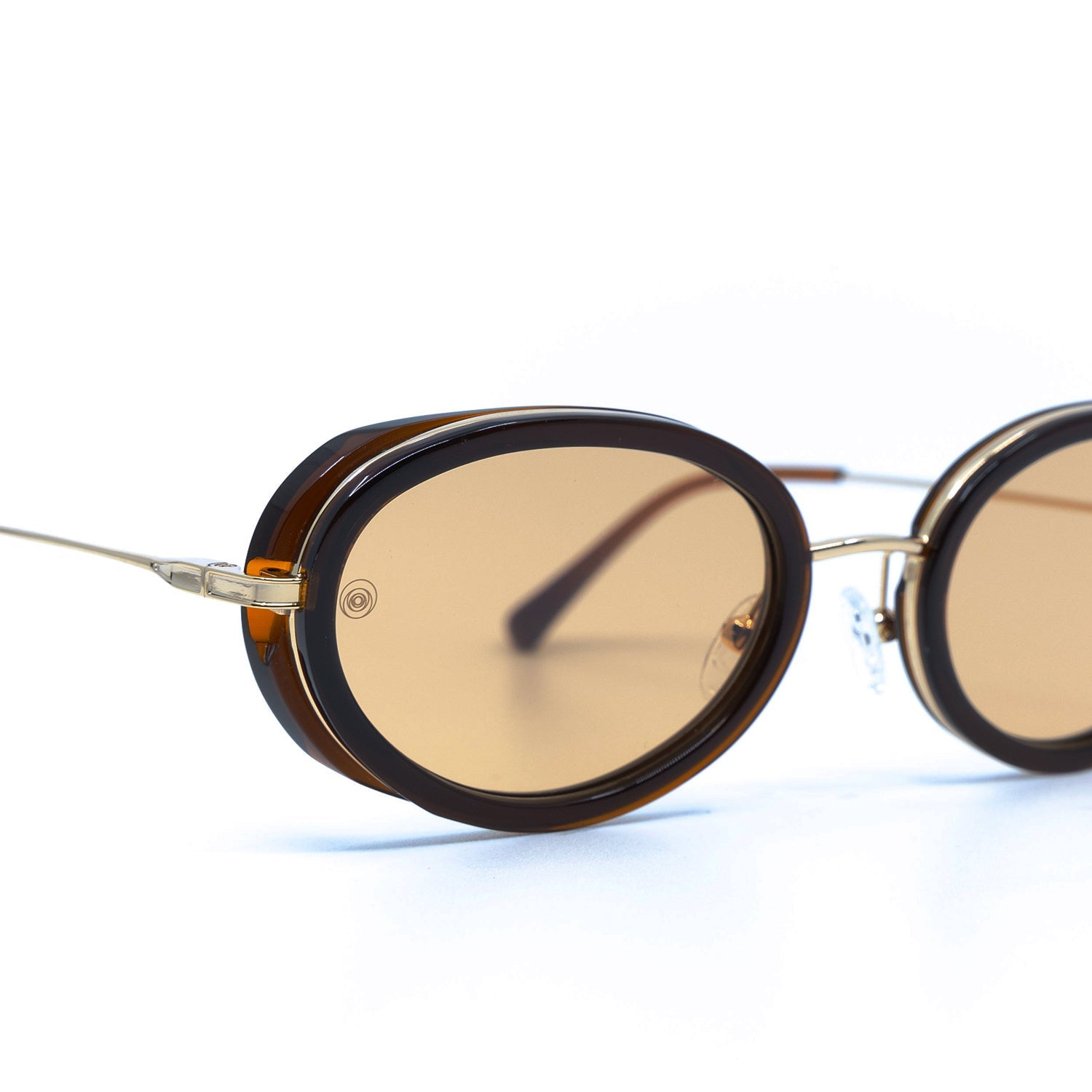 Gala Sunglasses with Brown Frame & Orange Lens