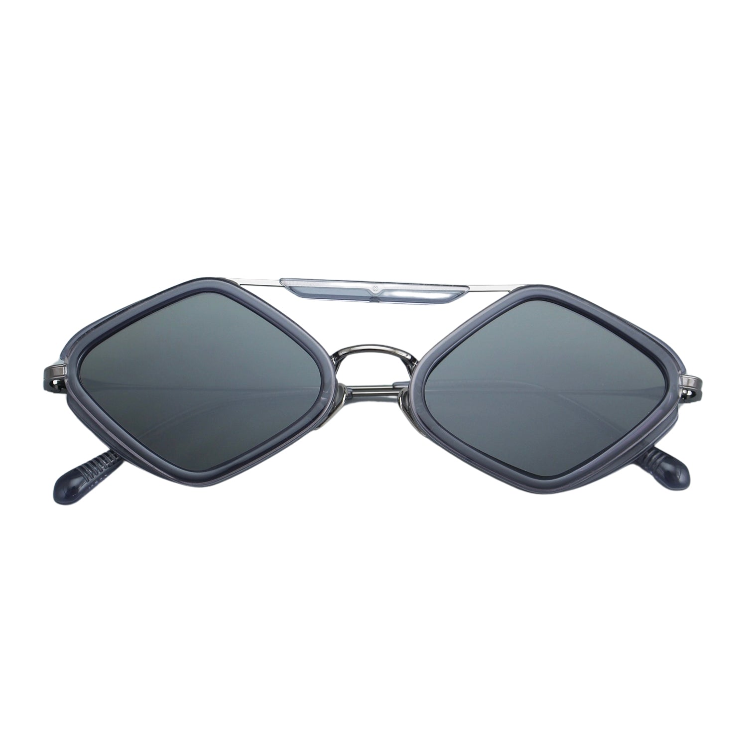 Milo Sunglasses with Ash Frame & Green Lens