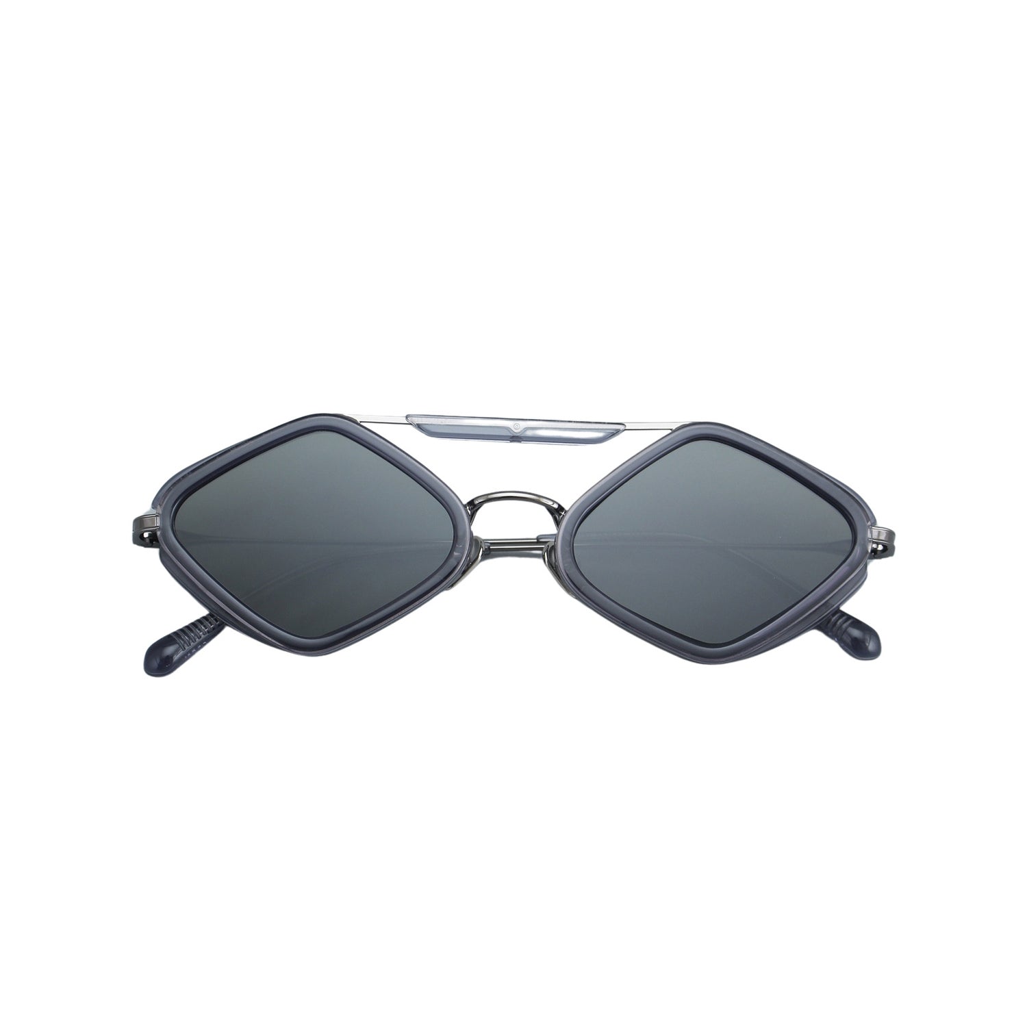 Milo Sunglasses with Ash Frame & Green Lens