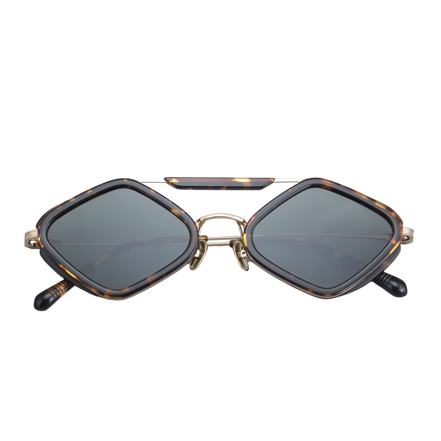 Milo Sunglasses with Havana Frame & Green Lens