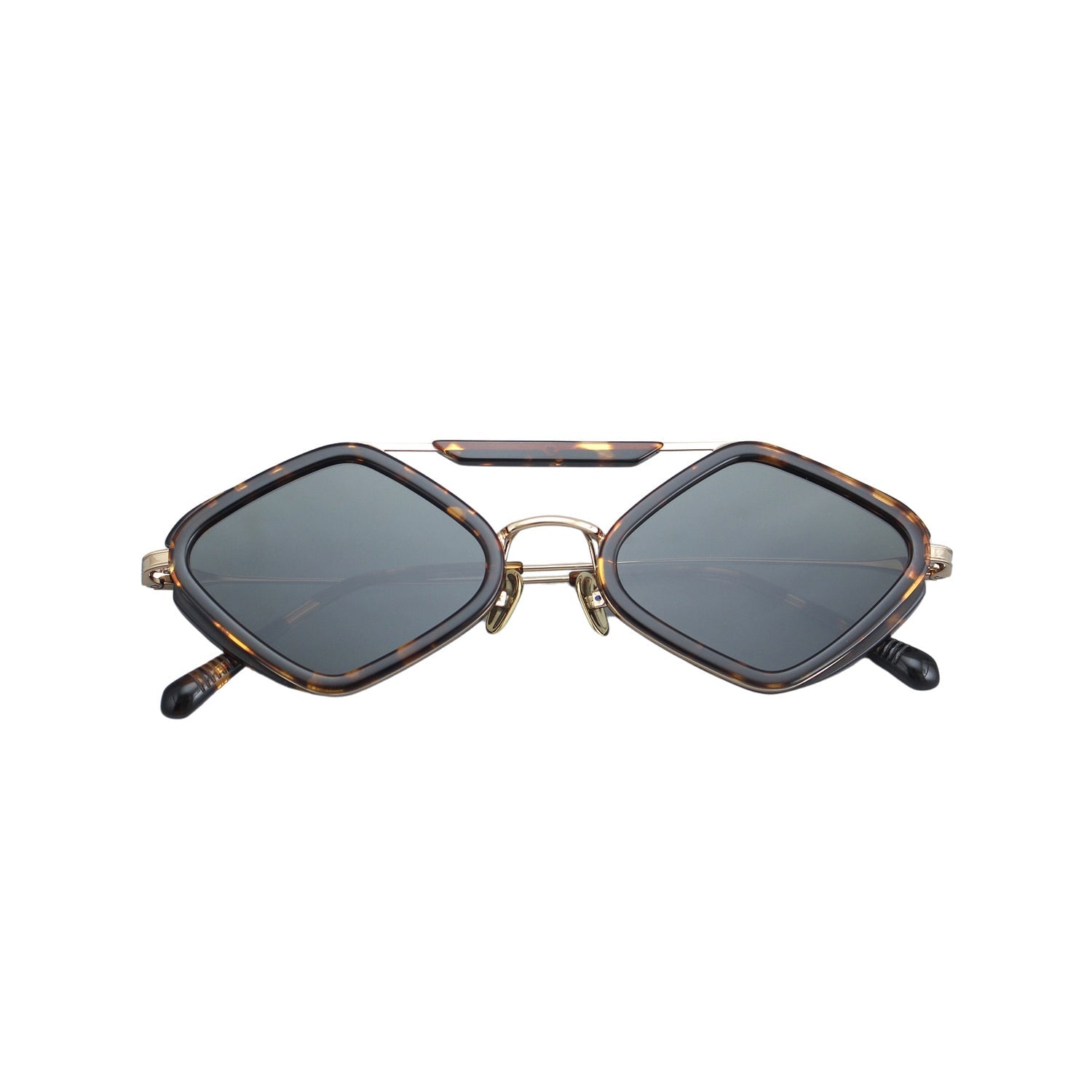 Milo Sunglasses with Havana Frame & Green Lens