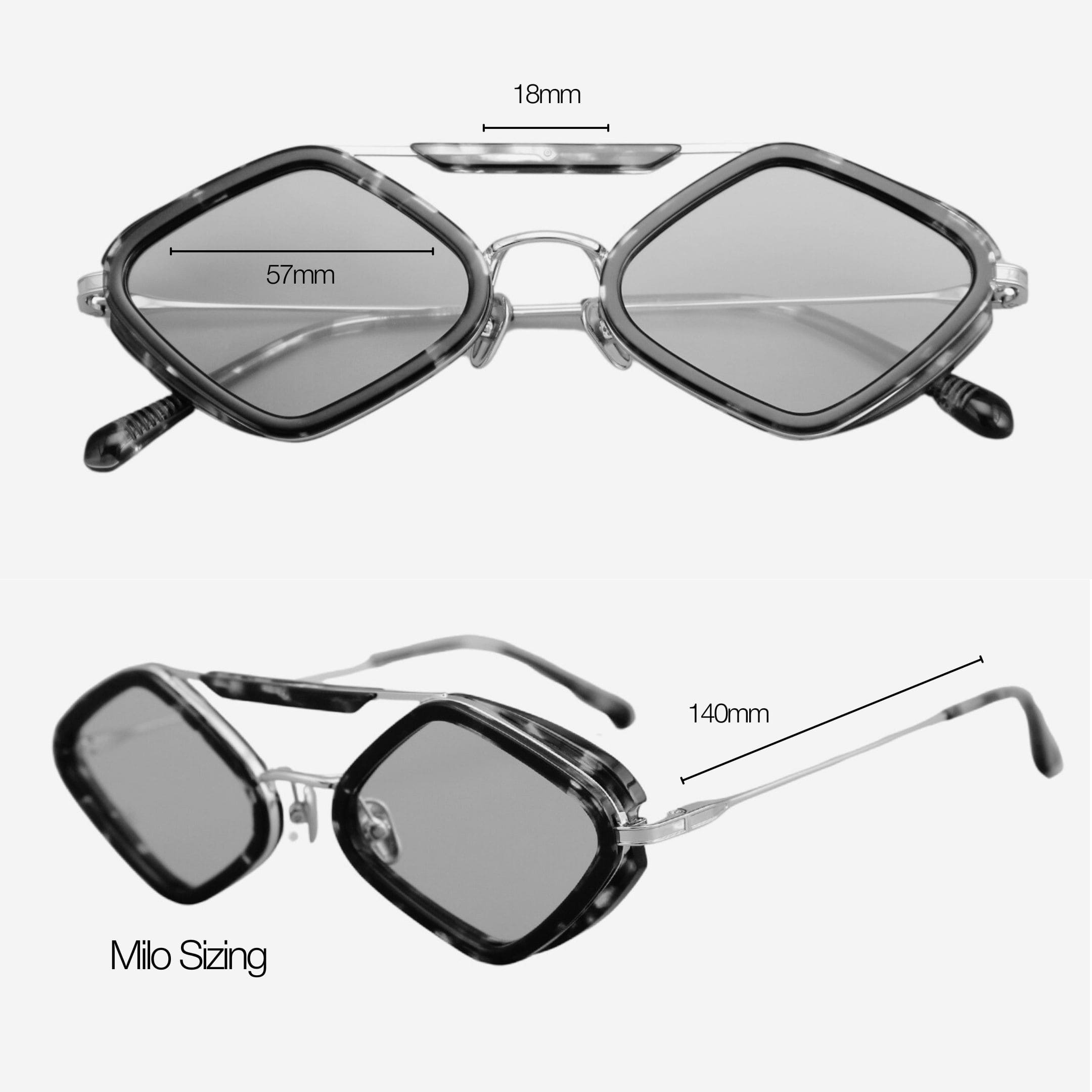 Milo Sunglasses with Havana Frame & Orange Lens