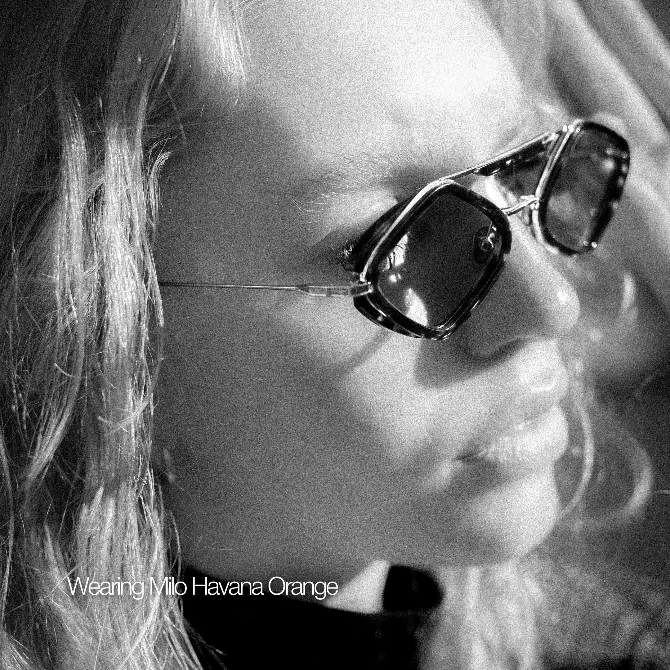 Milo Sunglasses with Havana Frame & Light Blue Lens