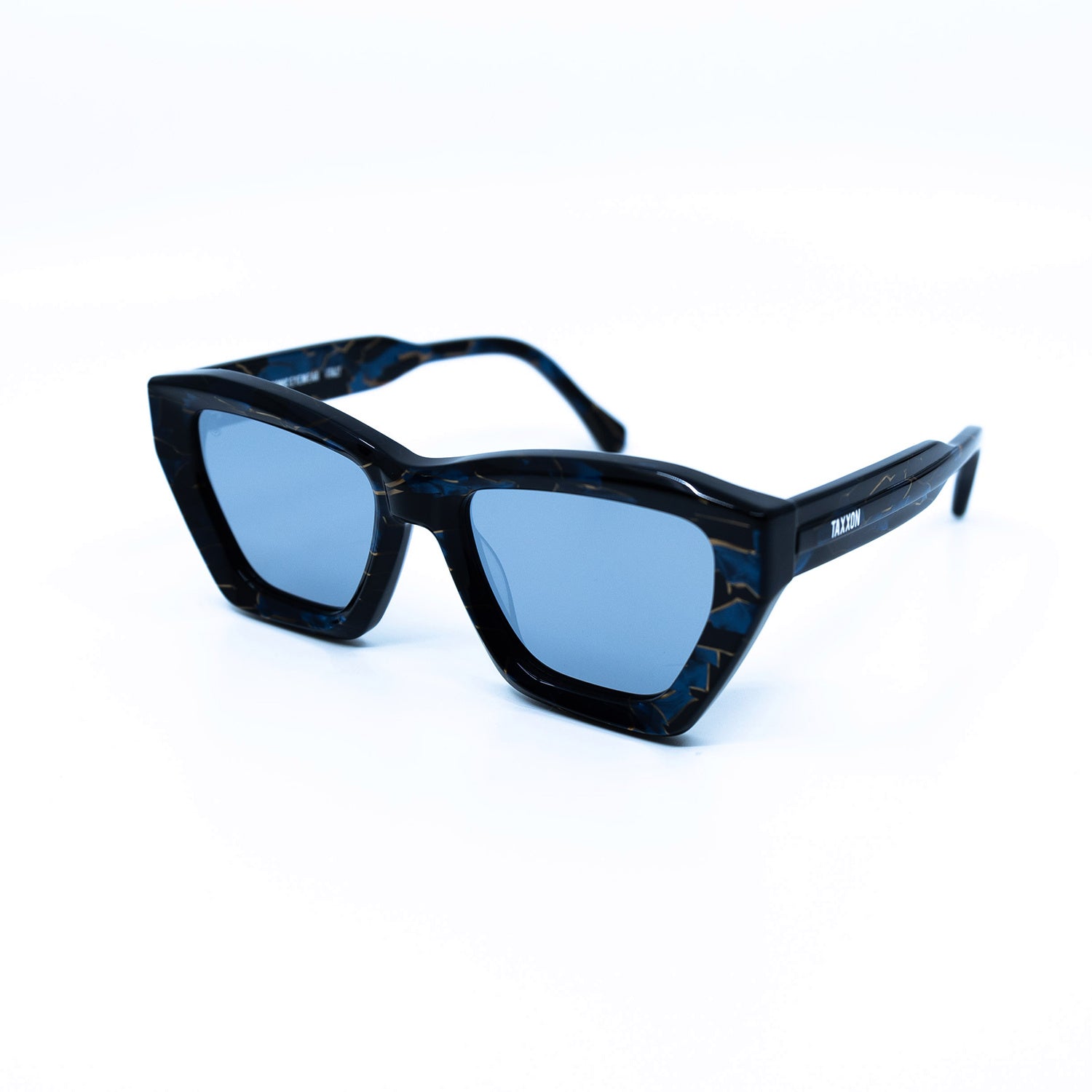 Osca Sunglasses with Azurite Frame & Silver Lens