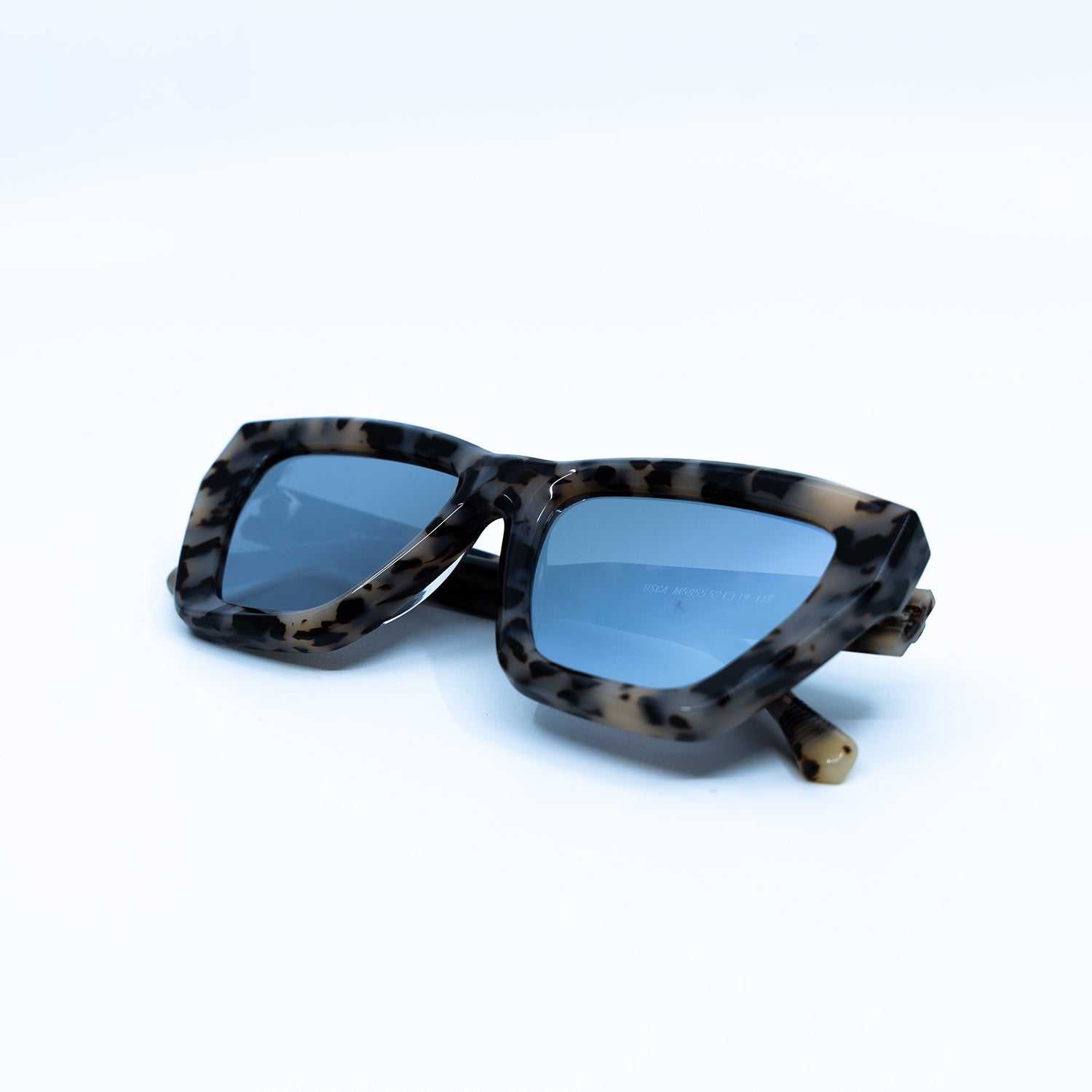 Osca Sunglasses with Cream Frame & Silver Lens