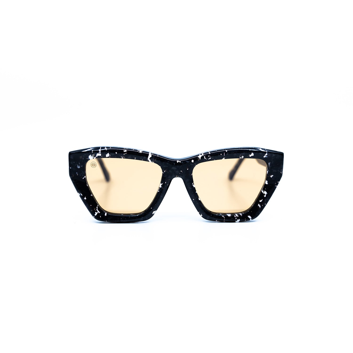 Osca Sunglasses with Demi Frame & Orange Lens