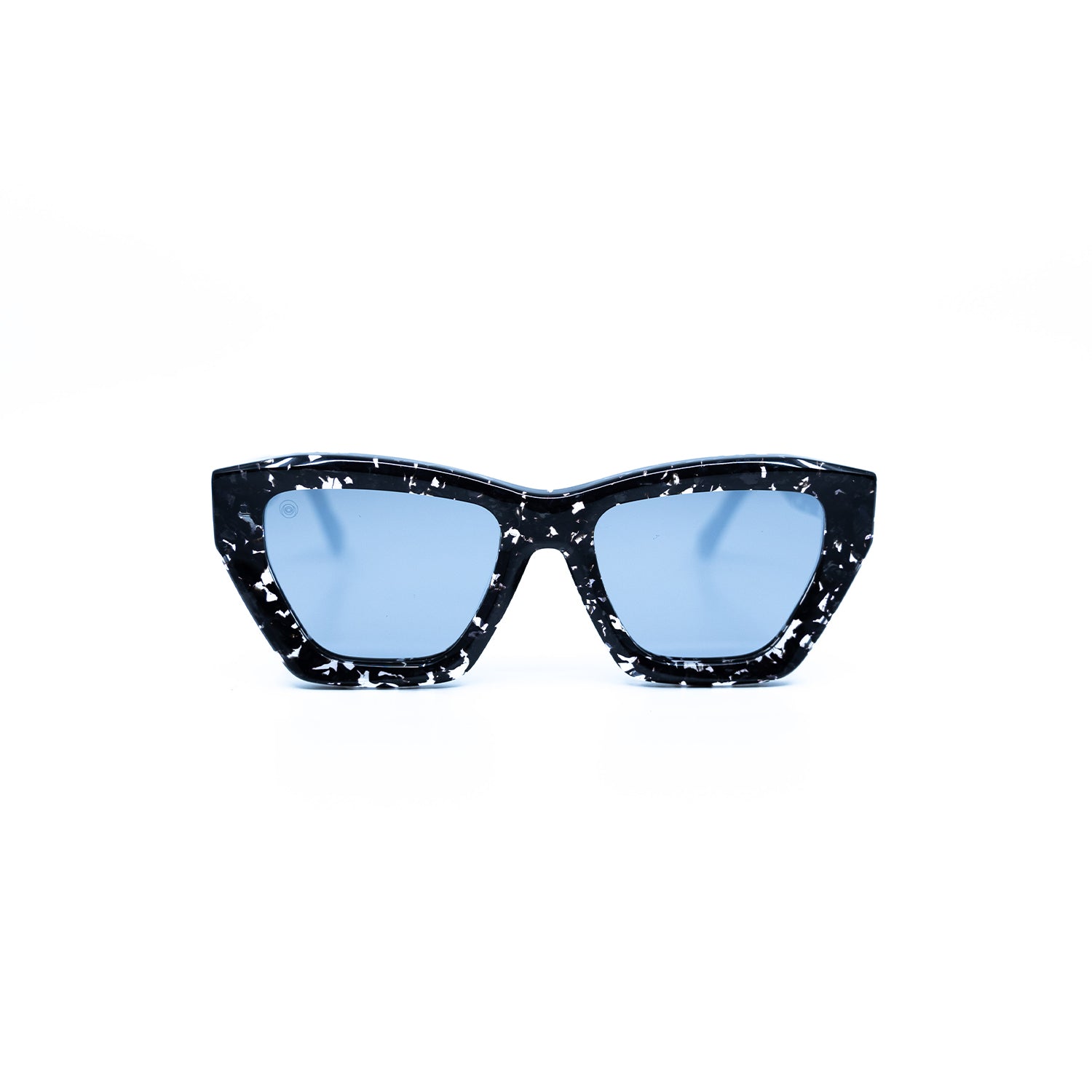 Osca Sunglasses with Demi Frame & Silver Lens