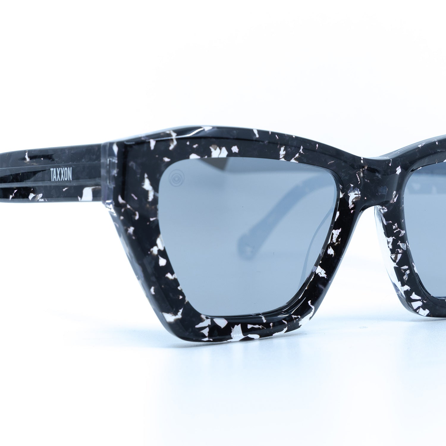Osca Sunglasses with Demi Frame & Silver Lens