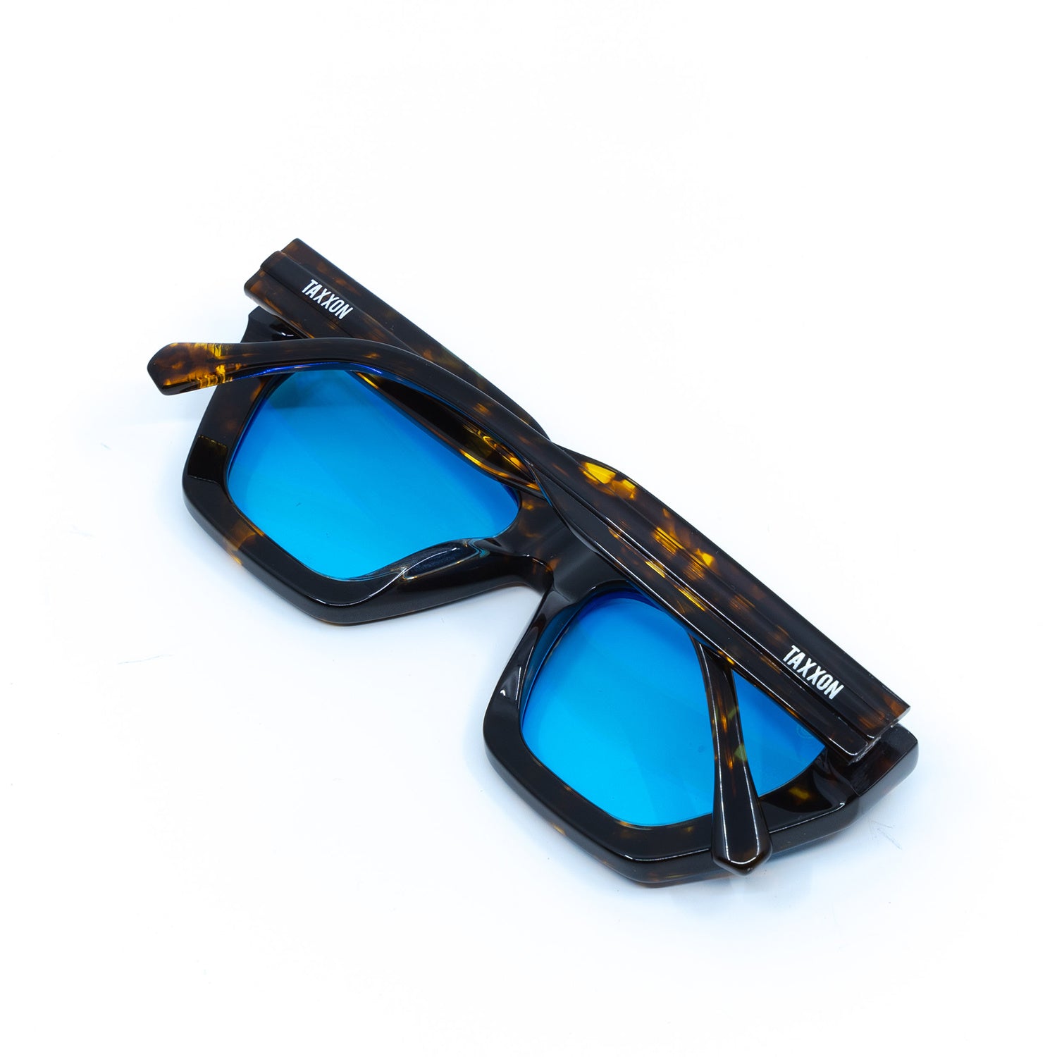 Osca Sunglasses with Havana Frame & Light Blue Lens