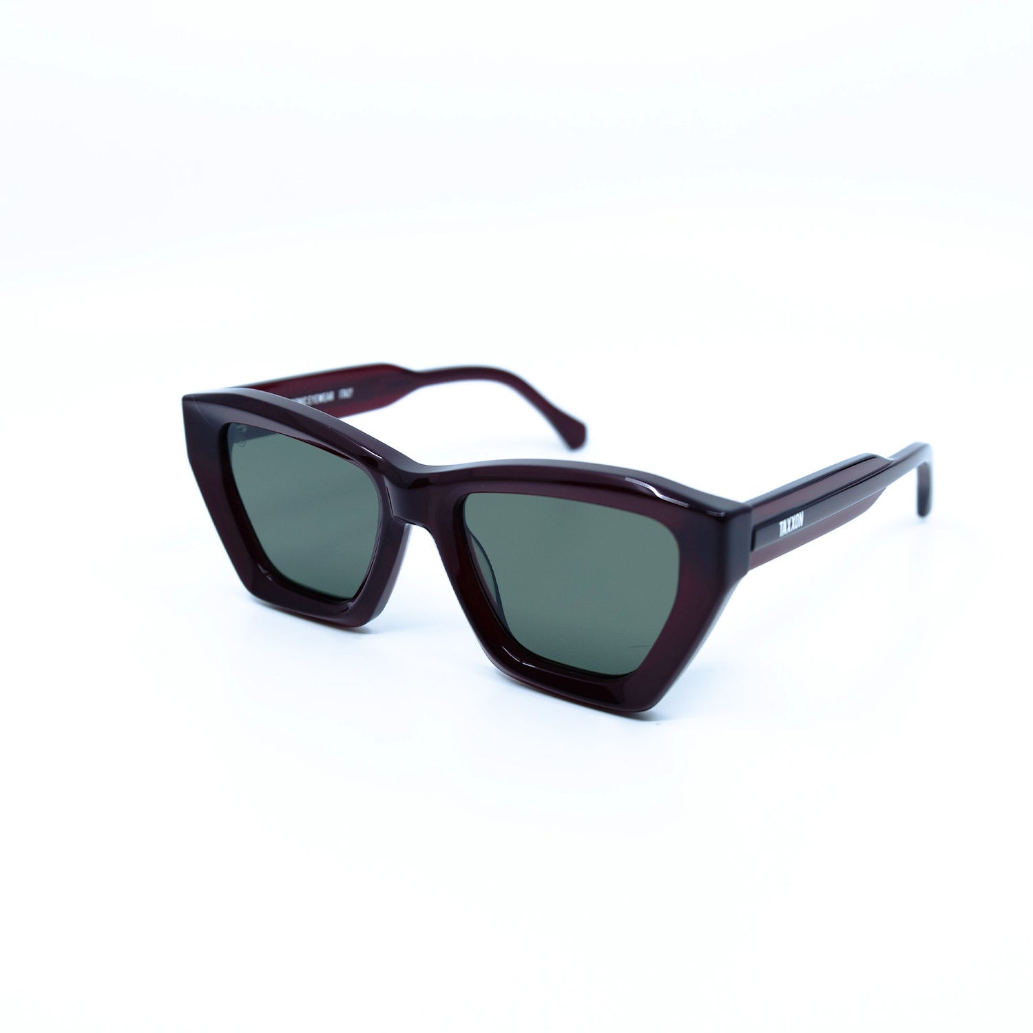 Osca Sunglasses with Velvet Frame & Green Lens