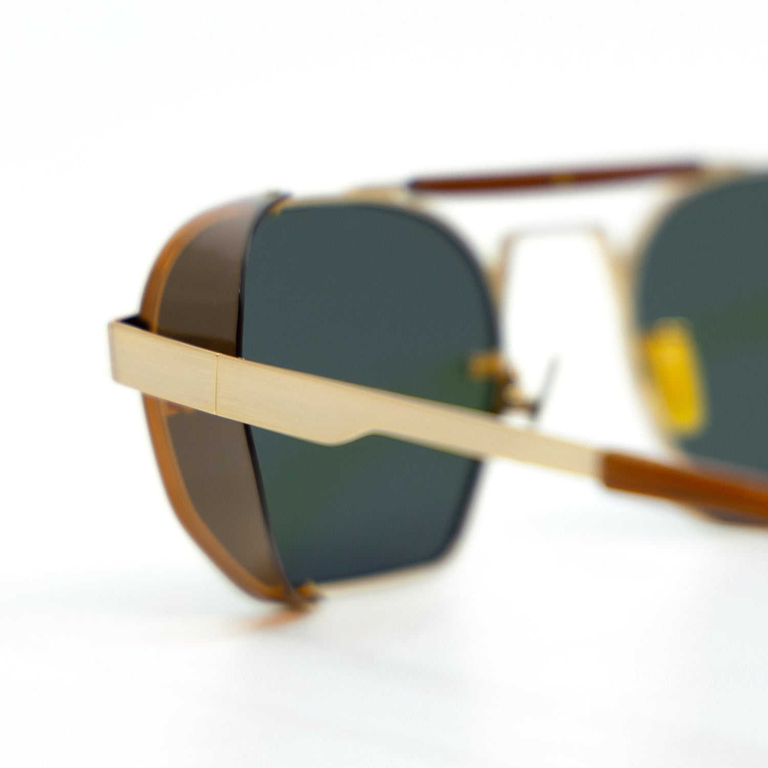 Sully Sunglasses with Brown Frame & Green Lens