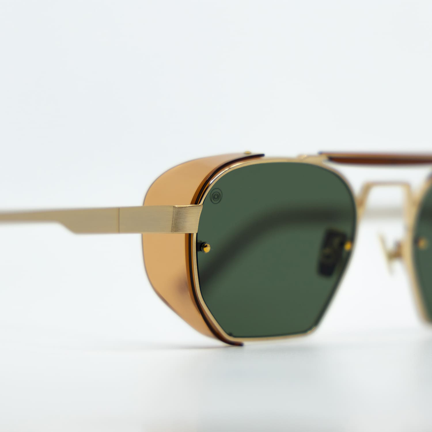 Sully Sunglasses with Brown Frame & Green Lens