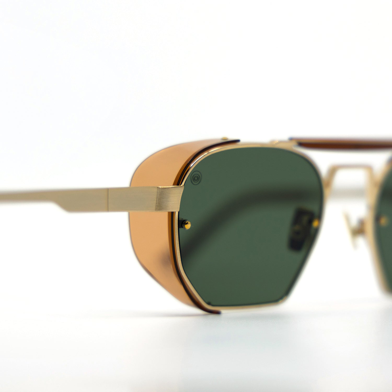 Sully Sunglasses with Brown Frame & Green Lens
