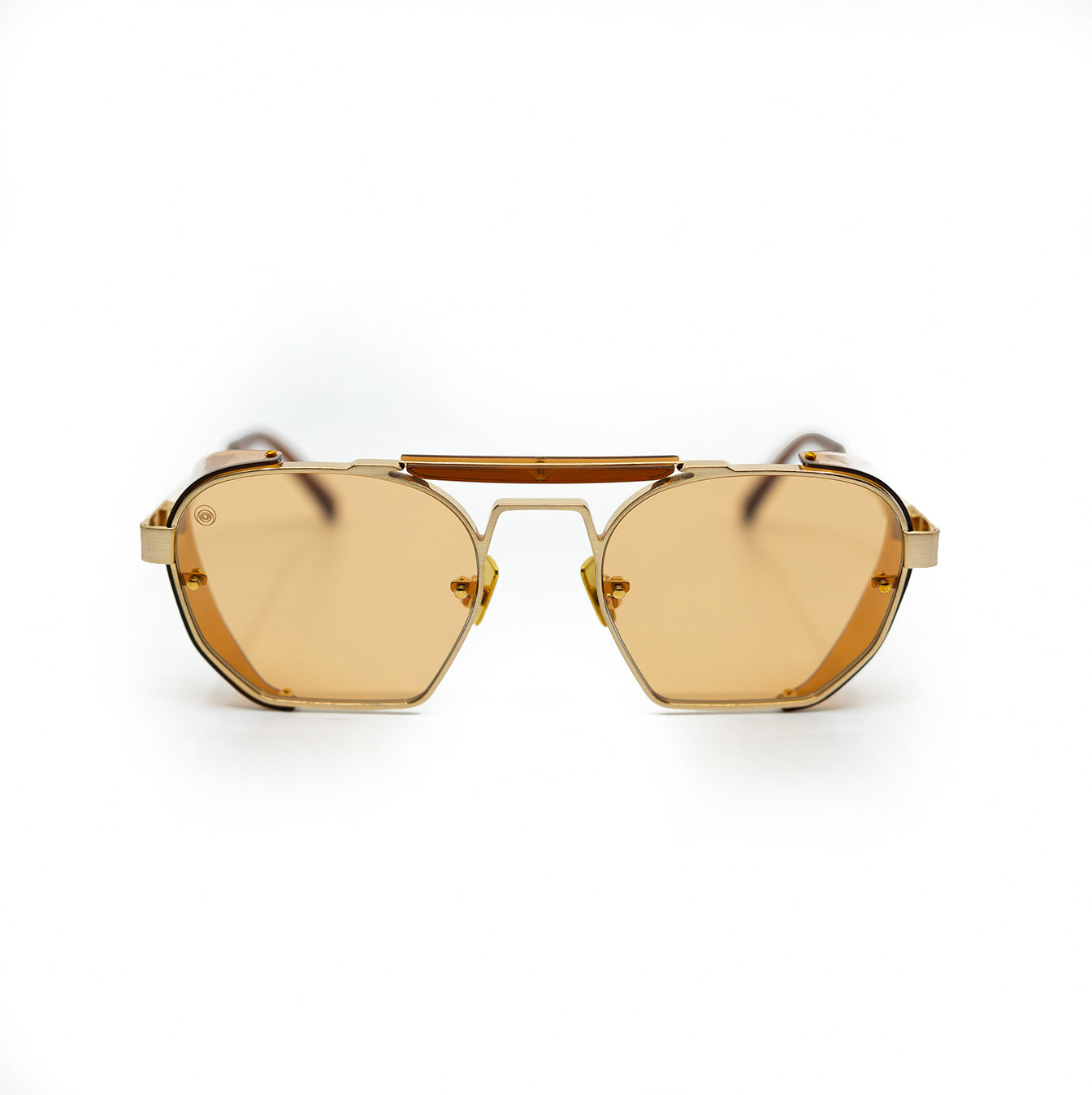 Sully Sunglasses with Brown Frame & Orange Lens