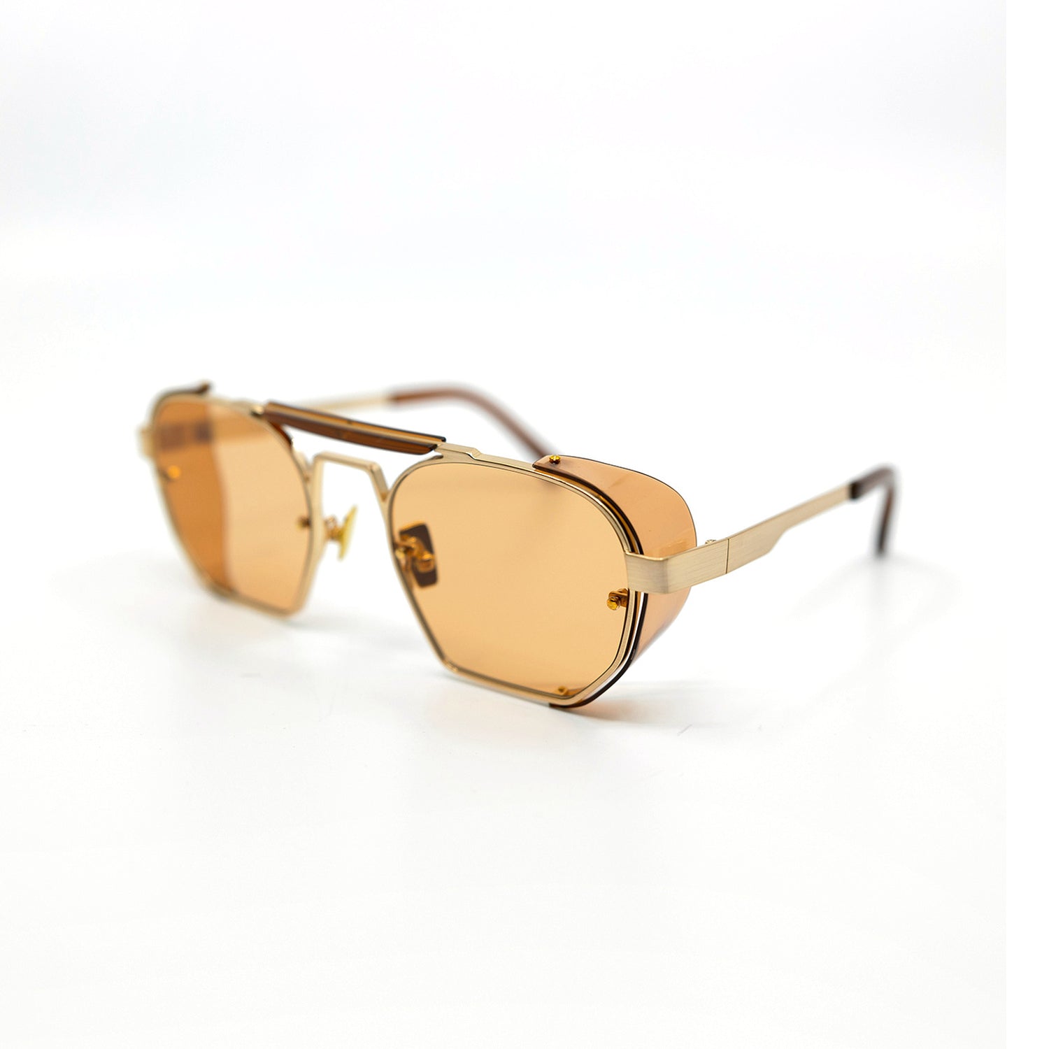 Sully Sunglasses with Brown Frame & Orange Lens