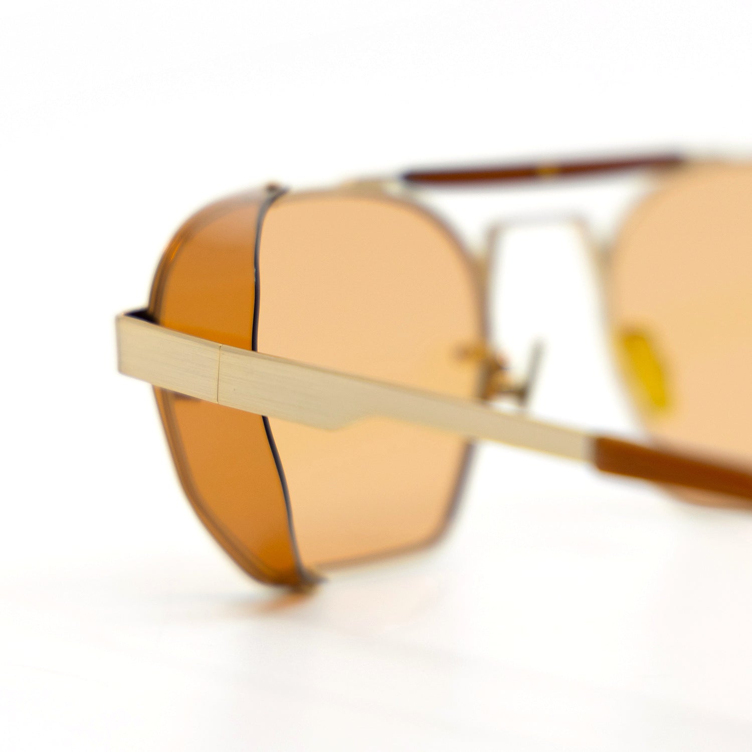 Sully Sunglasses with Brown Frame & Orange Lens