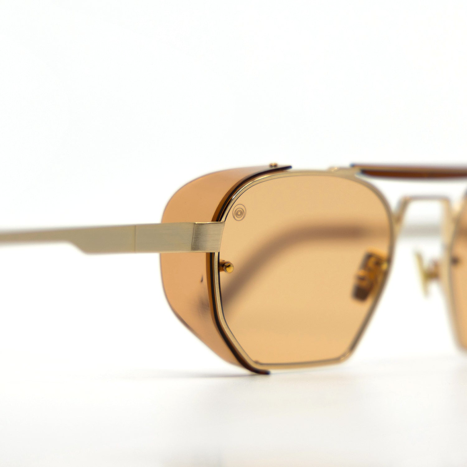 Sully Sunglasses with Brown Frame & Orange Lens