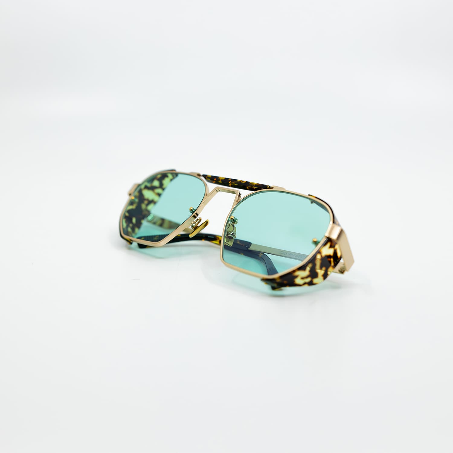 Sully Sunglasses with Havana Frame & Aqua Lens