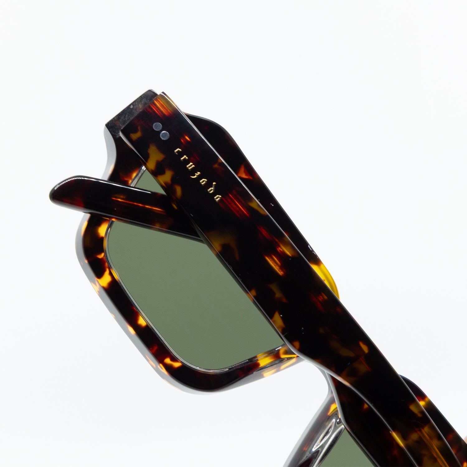 925 Sunglasses with Havana Frame &  Green Lens