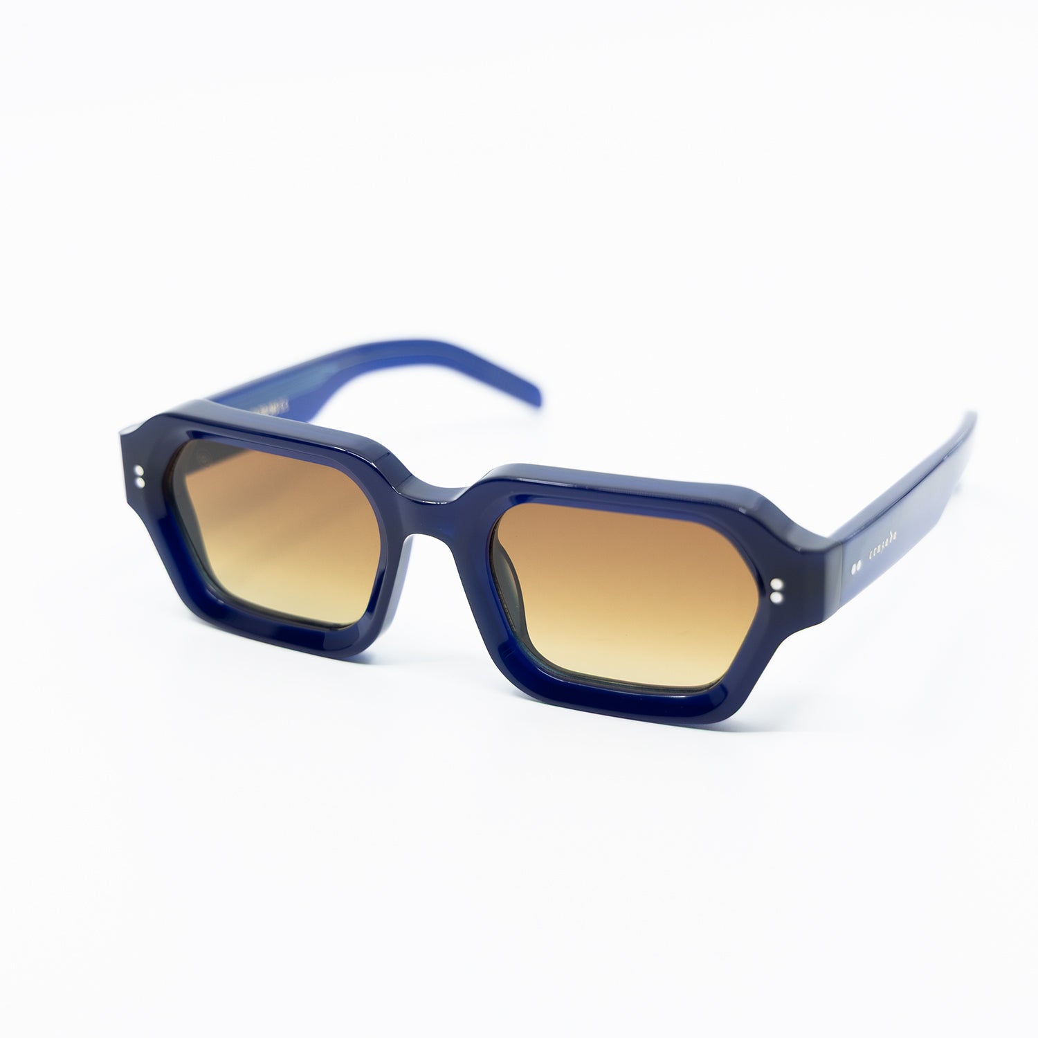 925 Sunglasses with  Navy Blue Frame & Brown Lens