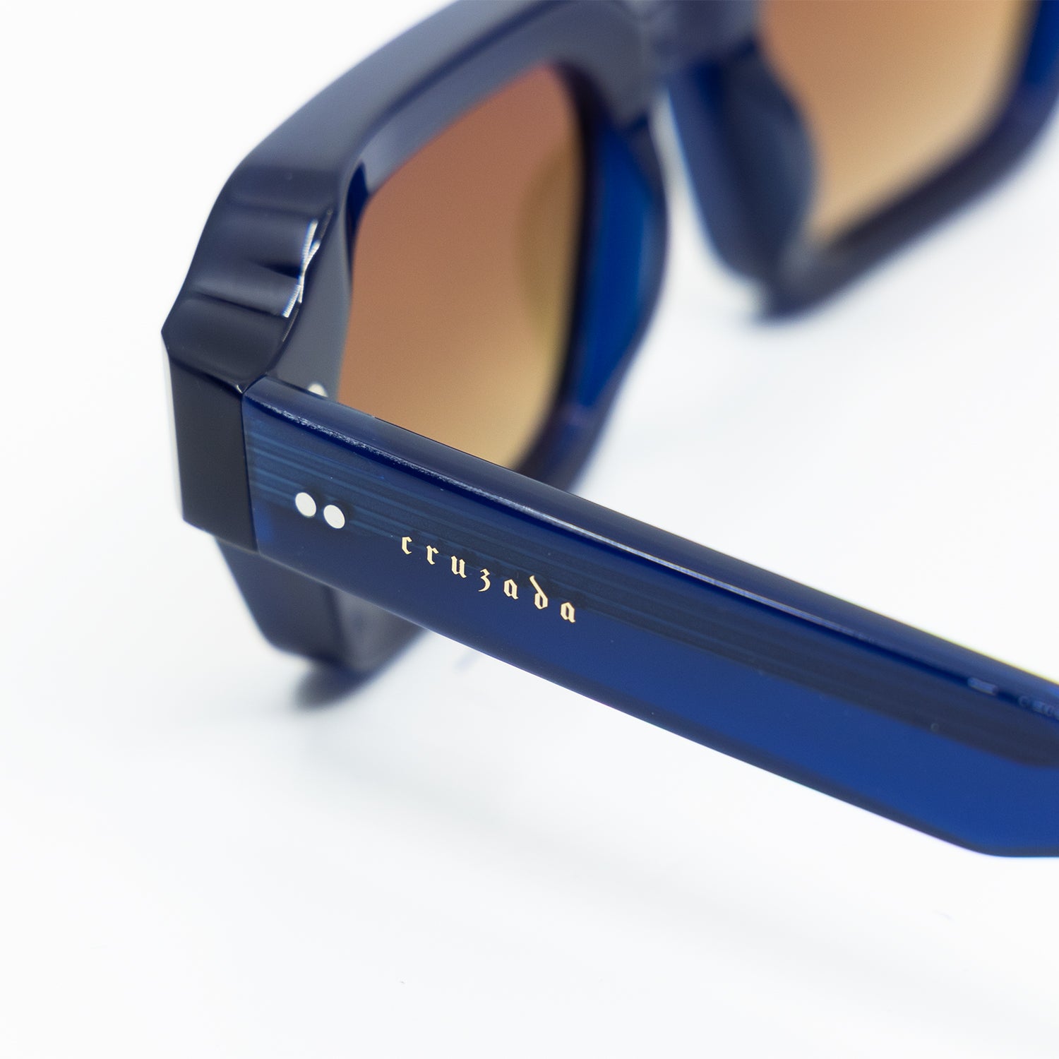 925 Sunglasses with  Navy Blue Frame & Brown Lens