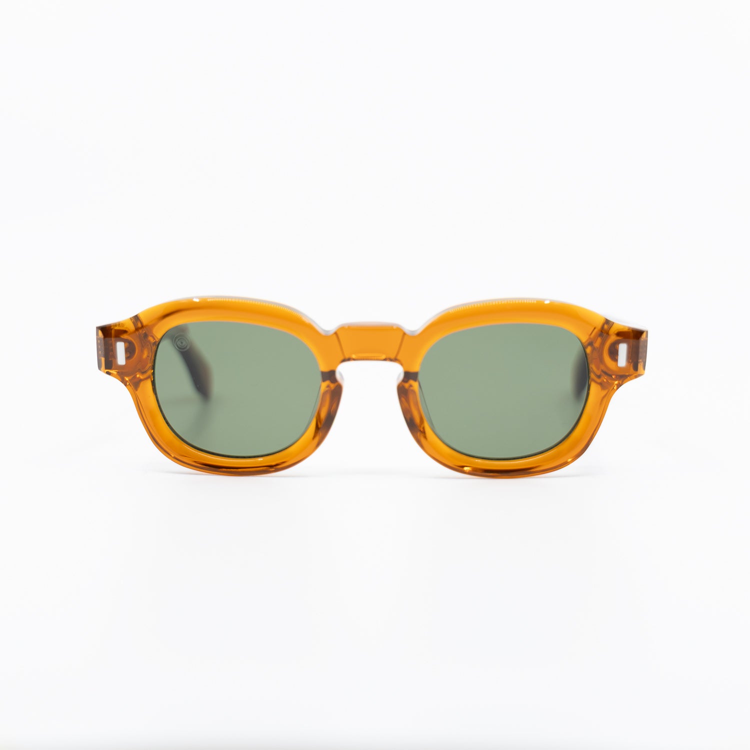Tom Sunglasses with Amber Frame & Green Lens