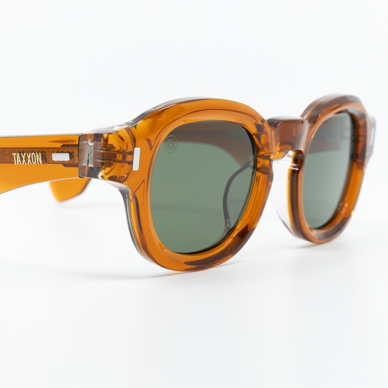 Tom Sunglasses with Amber Frame & Green Lens
