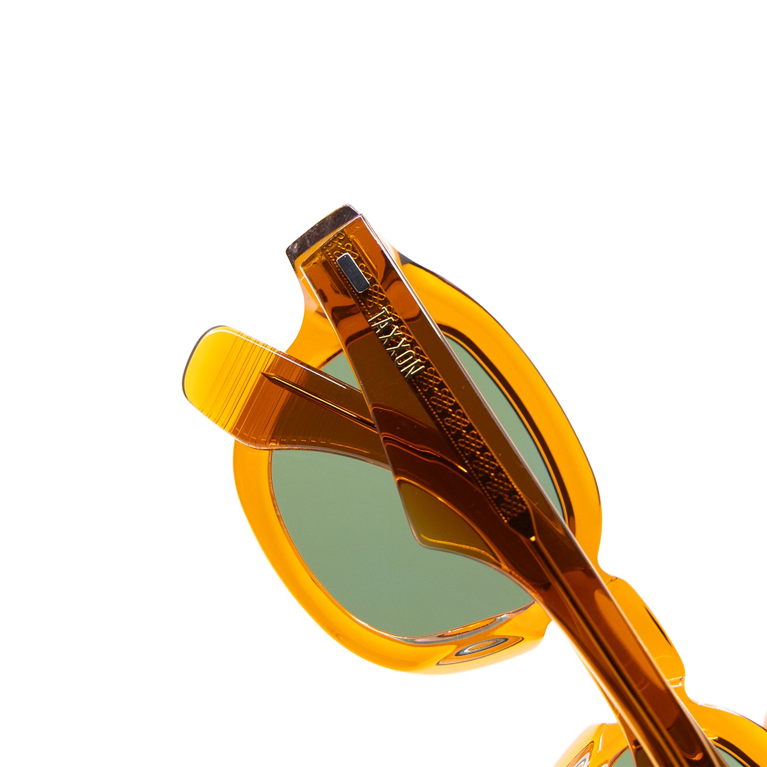Tom Sunglasses with Amber Frame & Green Lens