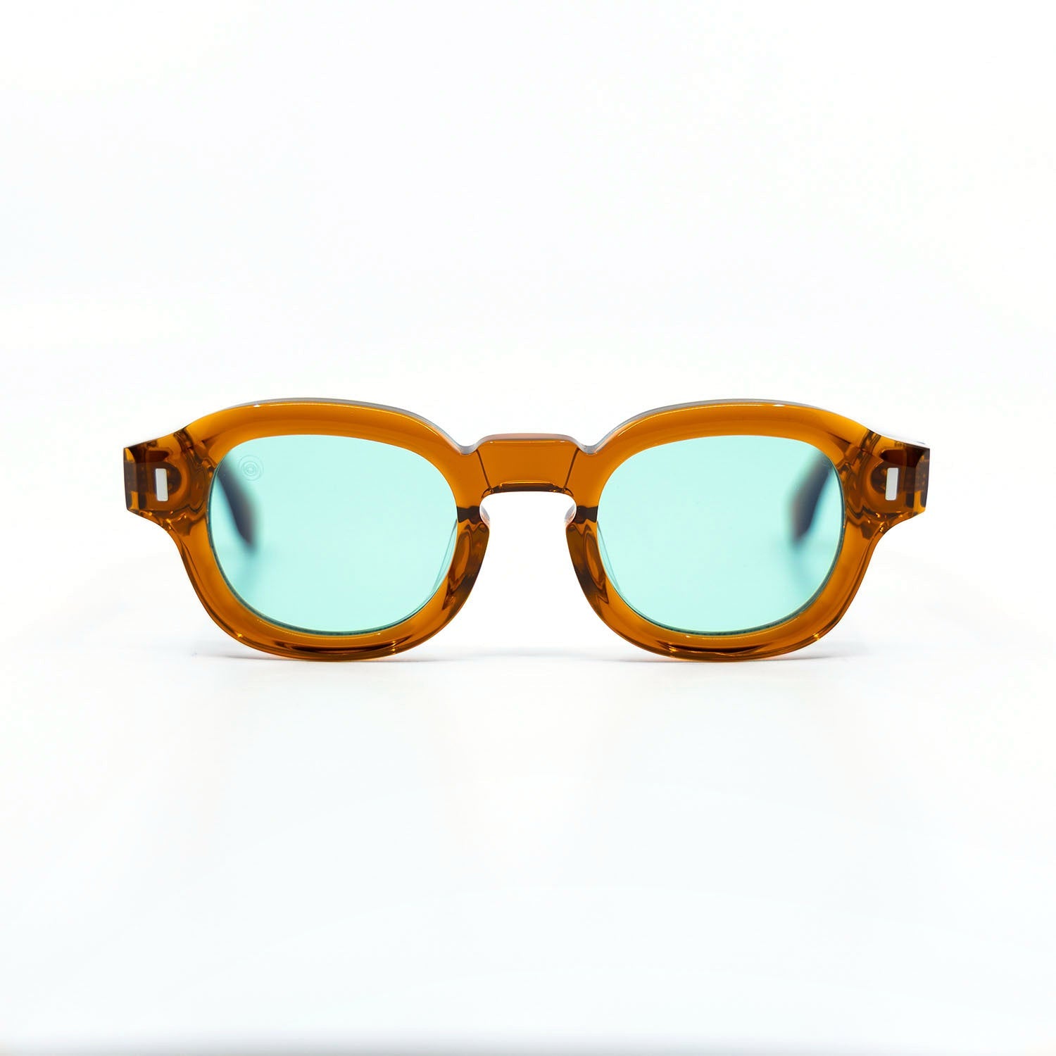 Tom Sunglasses with Amber Frame & Aqua Lens