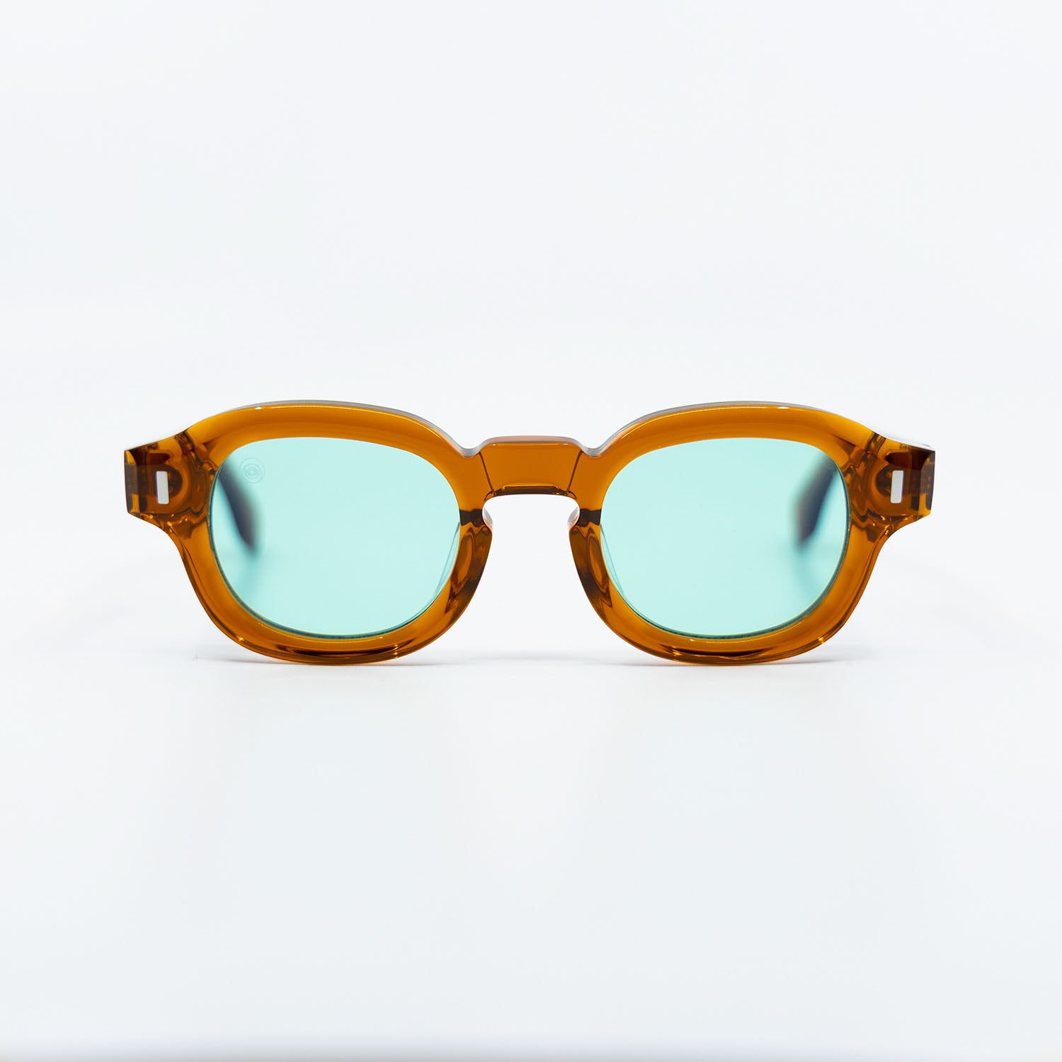 Tom Sunglasses with Amber Frame & Aqua Lens
