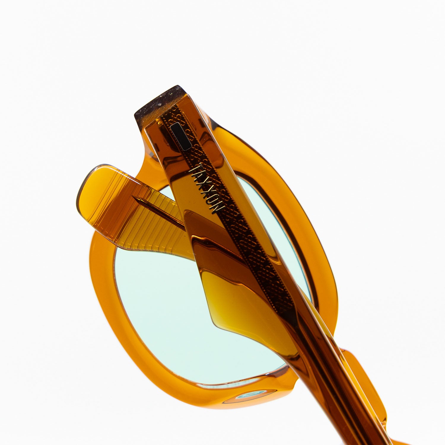 Tom Sunglasses with Amber Frame & Aqua Lens