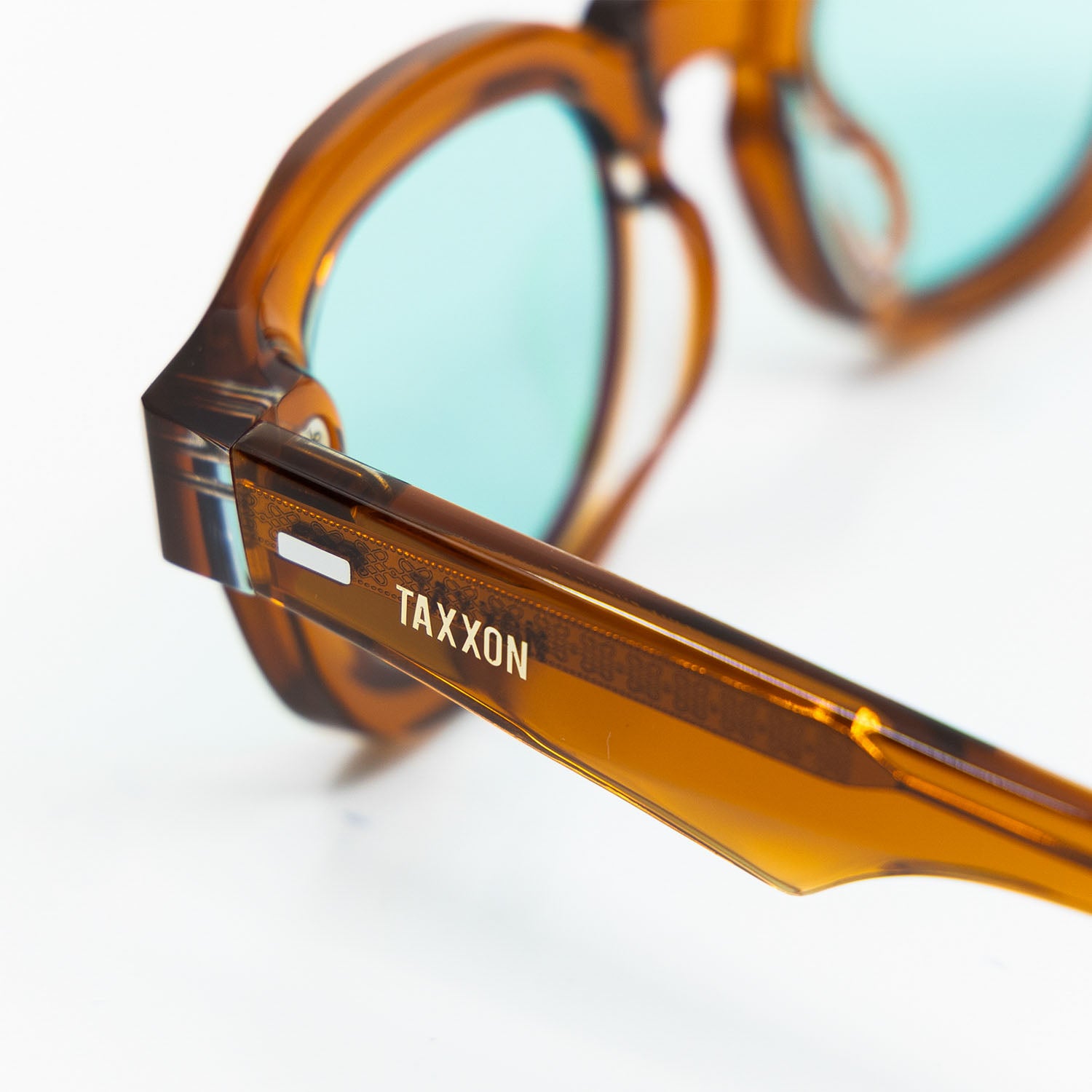 Tom Sunglasses with Amber Frame & Aqua Lens