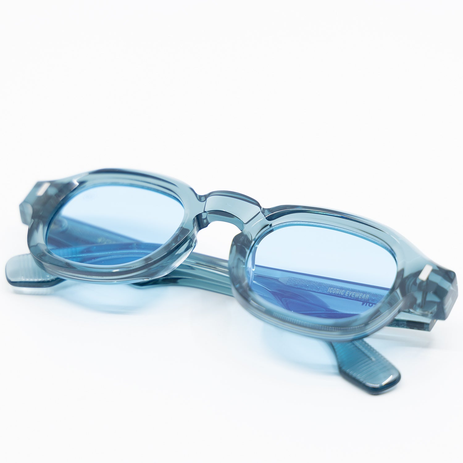 Tom Sunglasses with Arctic Frame & Light Blue Lens