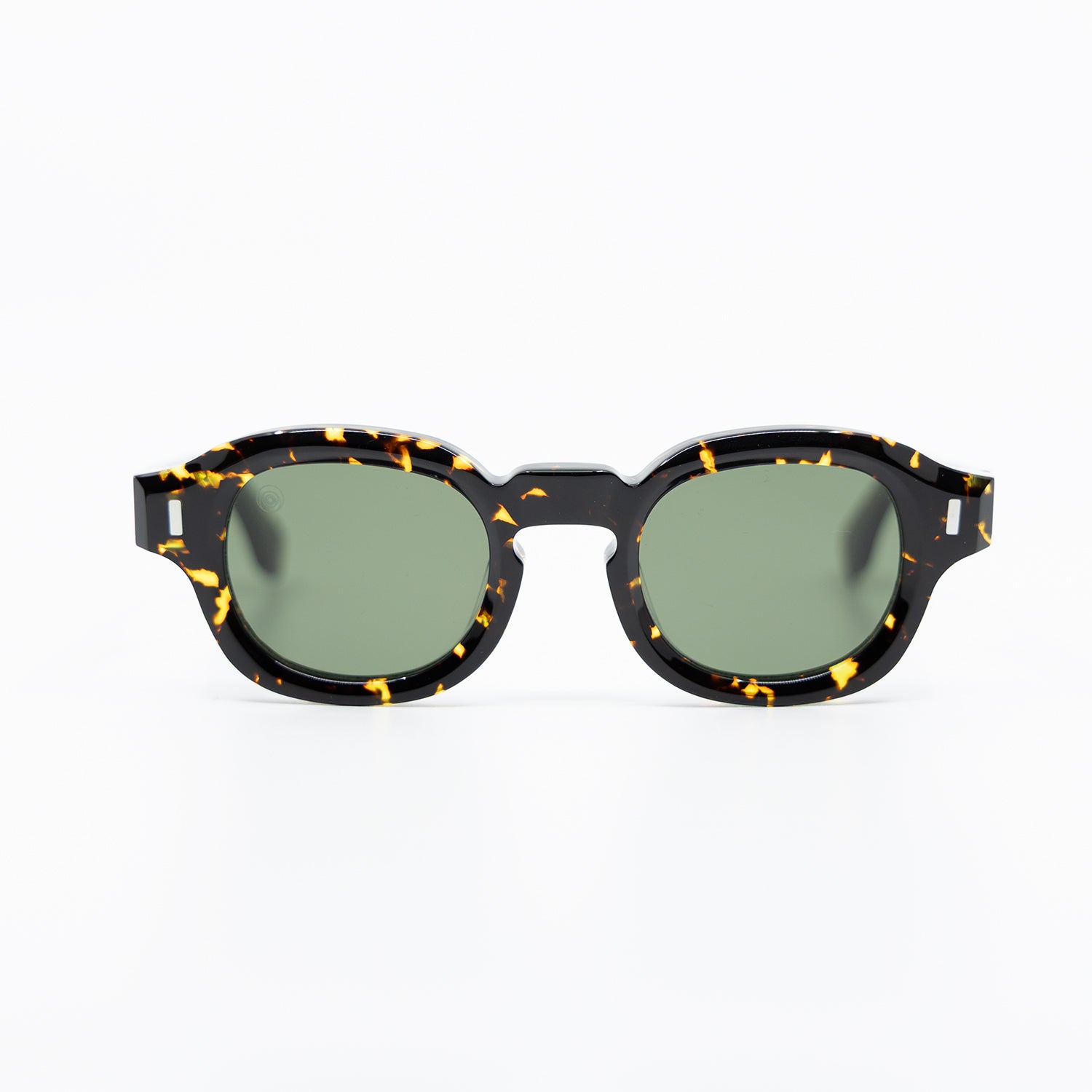 Tom Sunglasses with Havana Frame & Green Lens