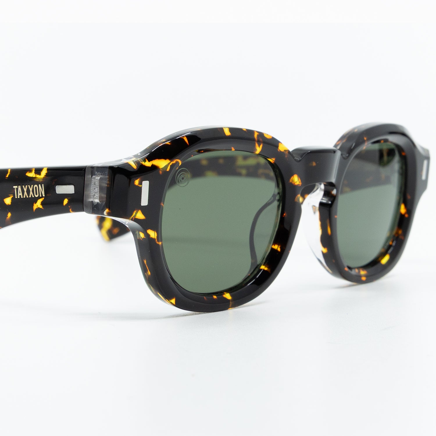 Tom Sunglasses with Havana Frame & Green Lens