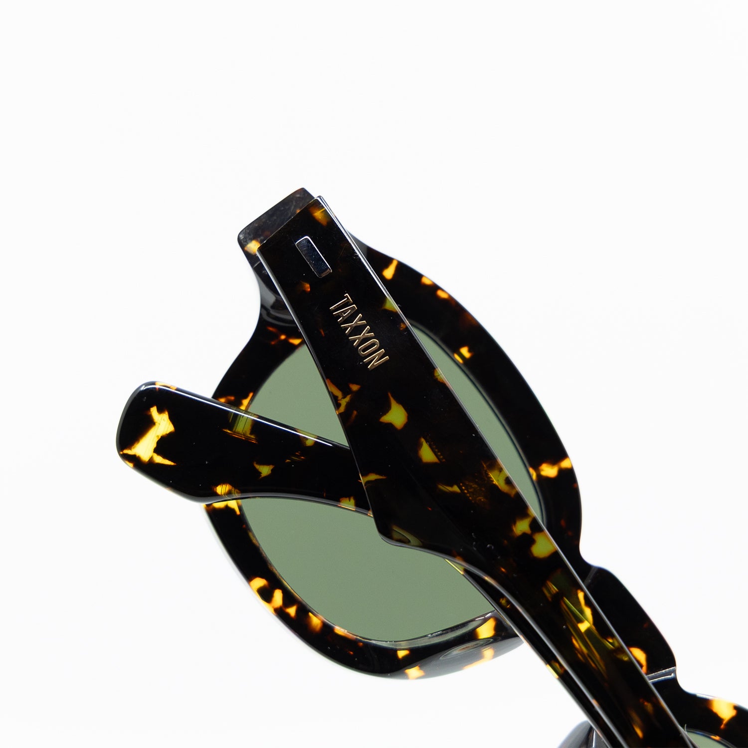 Tom Sunglasses with Havana Frame & Green Lens