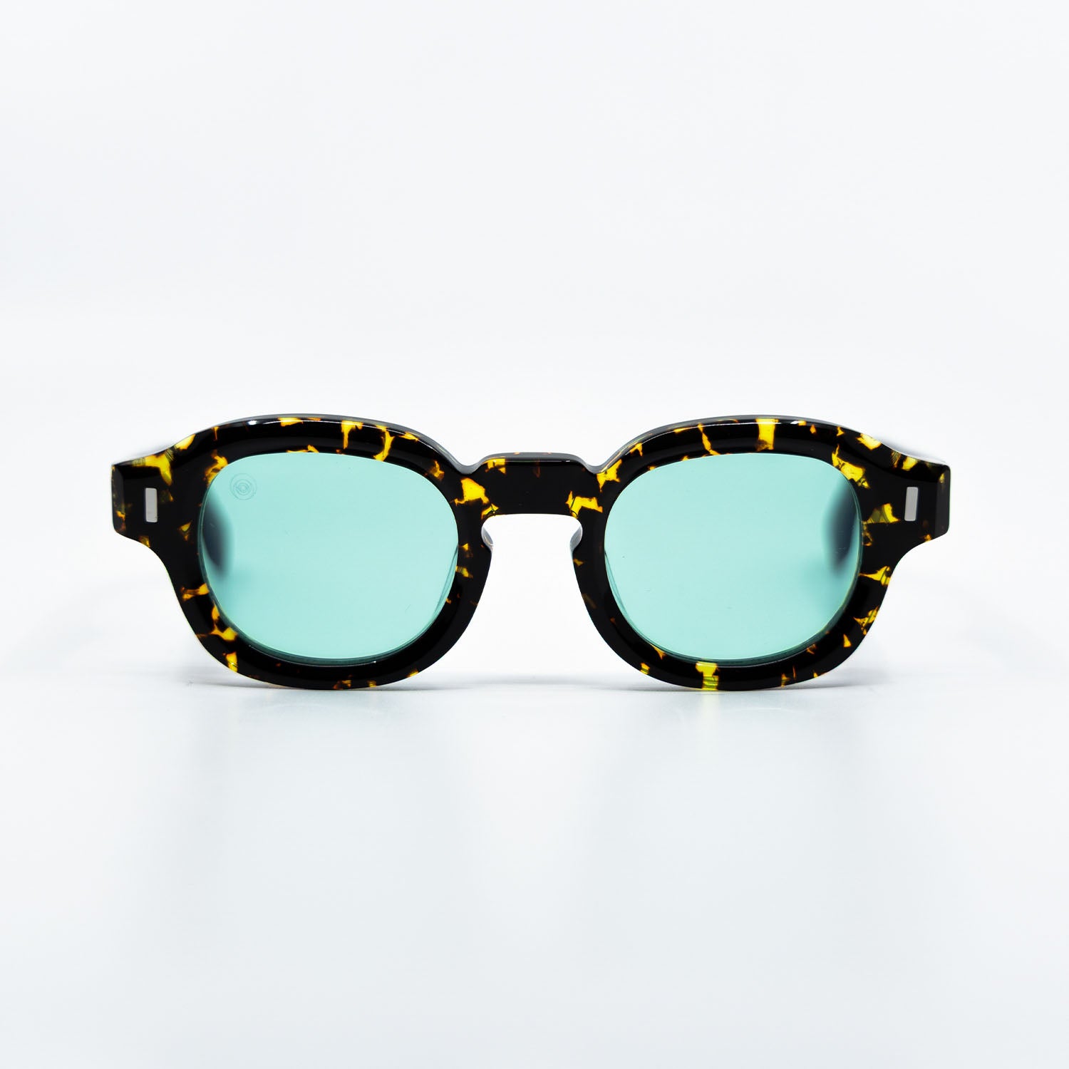 Tom Sunglasses with Havana Frame & Aqua Lens