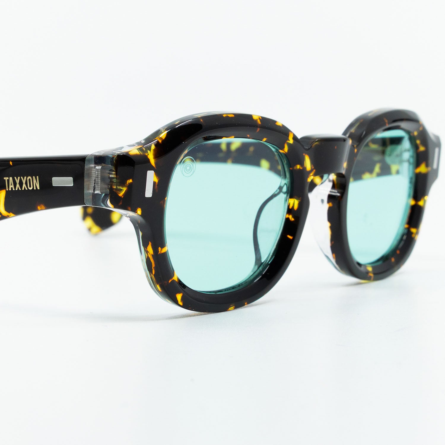 Tom Sunglasses with Havana Frame & Aqua Lens